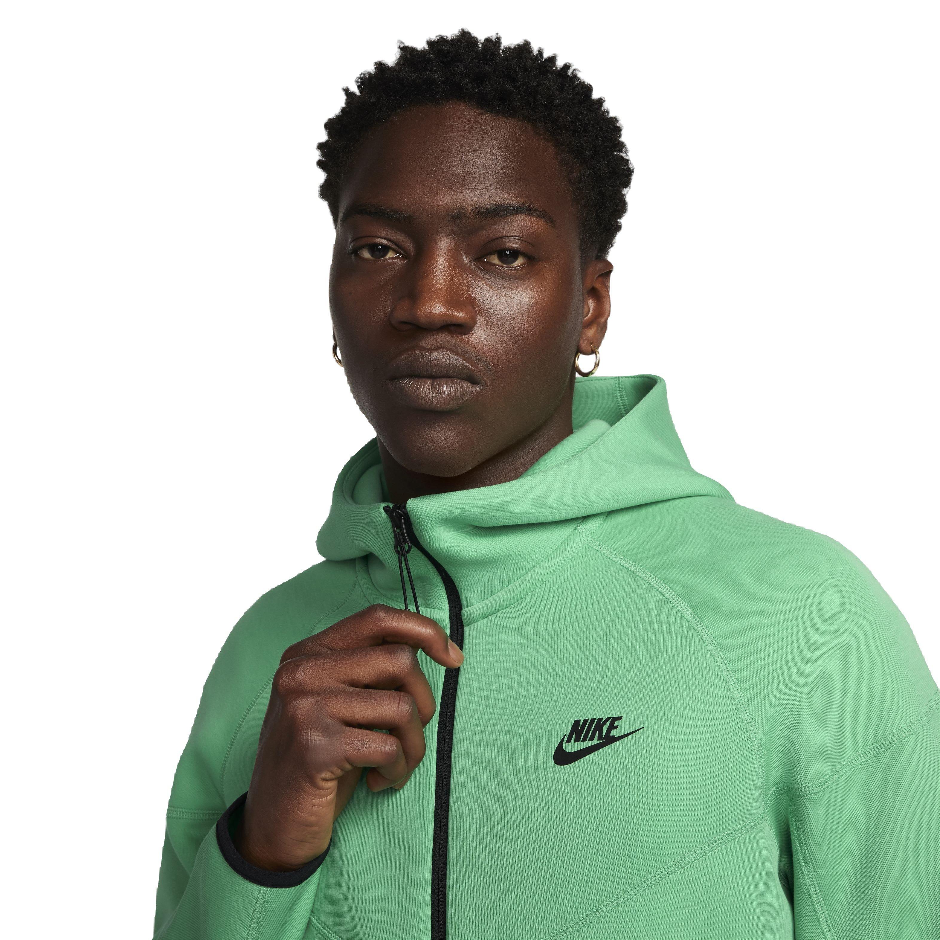 Nike Men's Sportswear Tech Fleece Windrunner Full-Zip Jacket - GREEN Thumbnail View 3