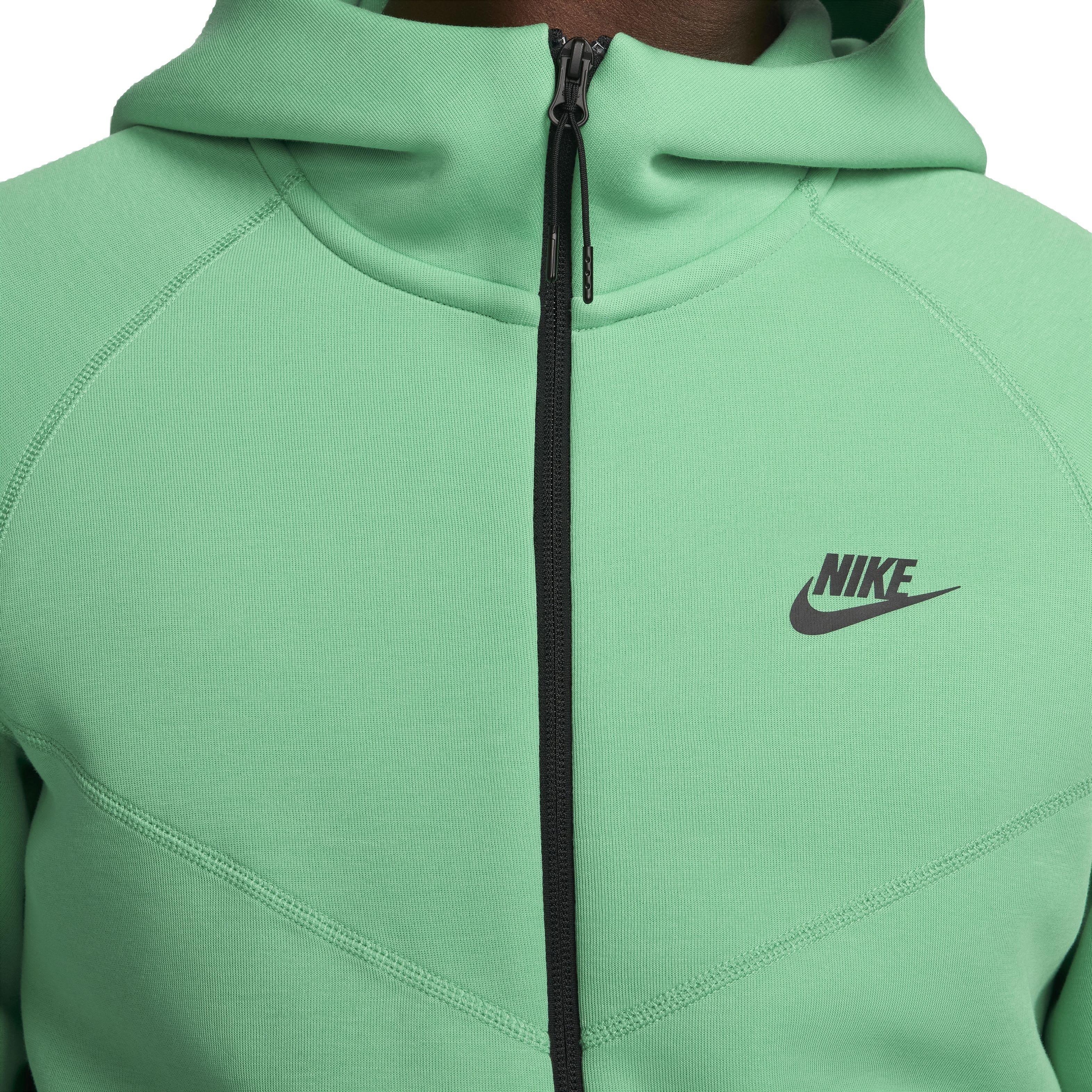 Nike Men's Sportswear Tech Fleece Windrunner Full-Zip Jacket - GREEN Thumbnail View 5