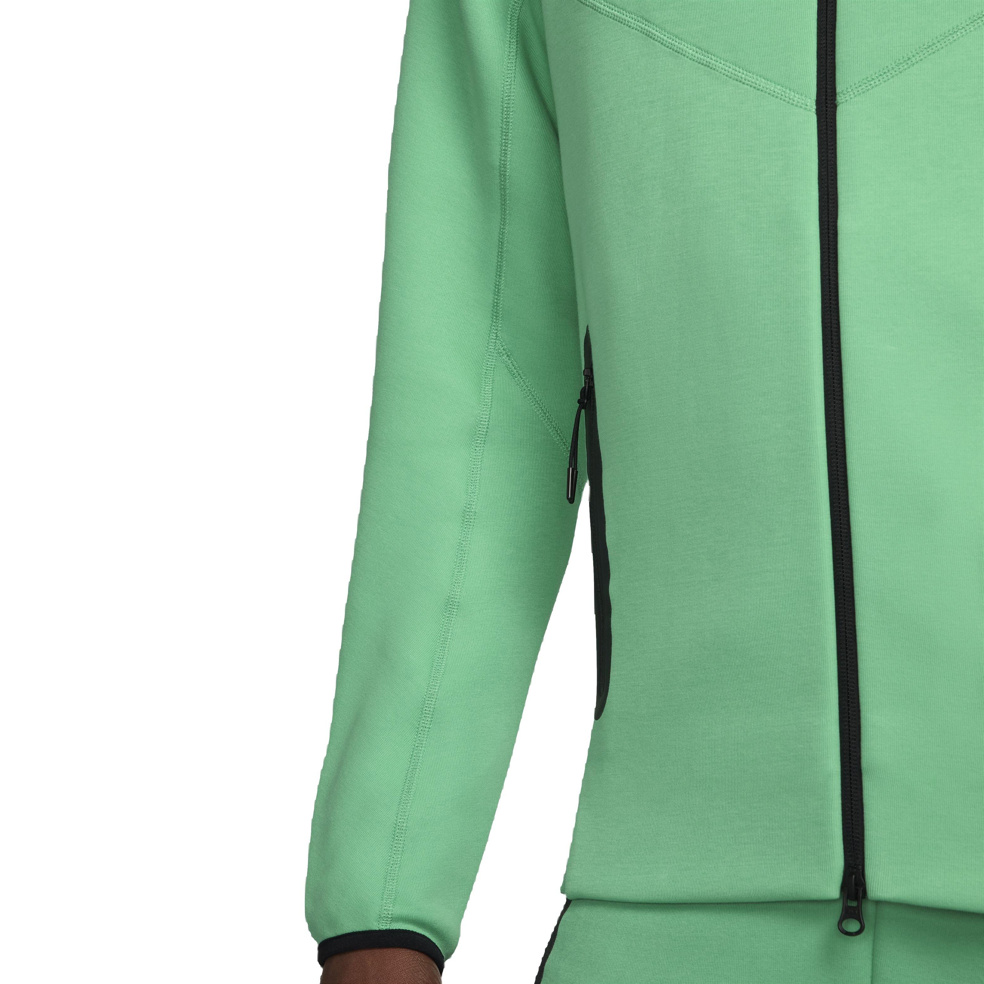 Nike Men's Sportswear Tech Fleece Windrunner Full-Zip Jacket - GREEN Thumbnail View 6