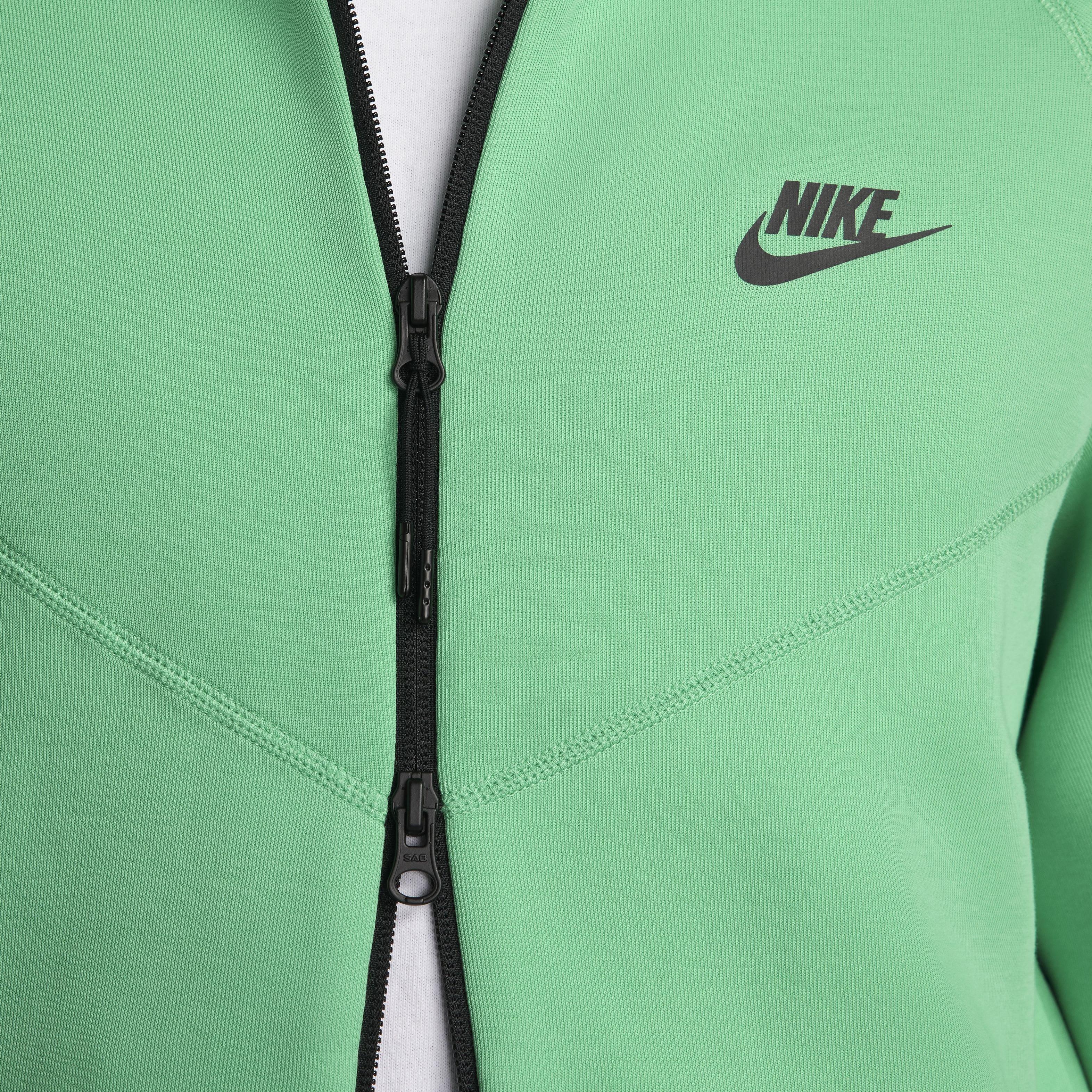 Nike Men's Sportswear Tech Fleece Windrunner Full-Zip Jacket - GREEN Thumbnail View 7