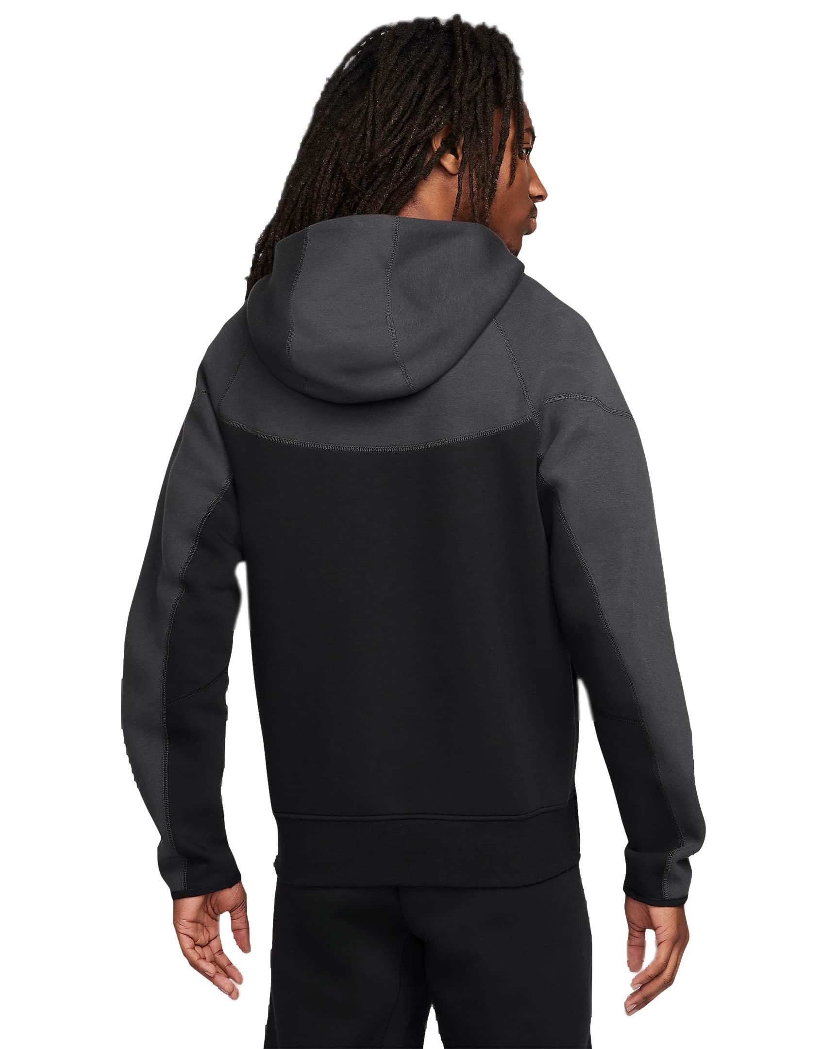 Nike Men's Sportswear Tech Fleece Windrunner Full-Zip Jacket - BLACK/GREY Thumbnail View 2