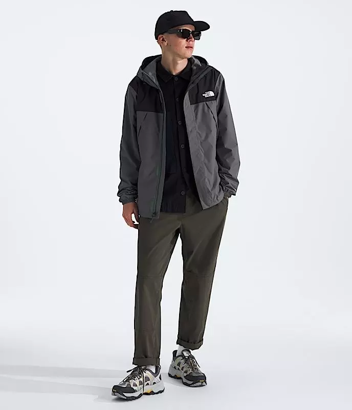 The North Face Men's Antora Jacket - Grey/Black - GREY/BLACK