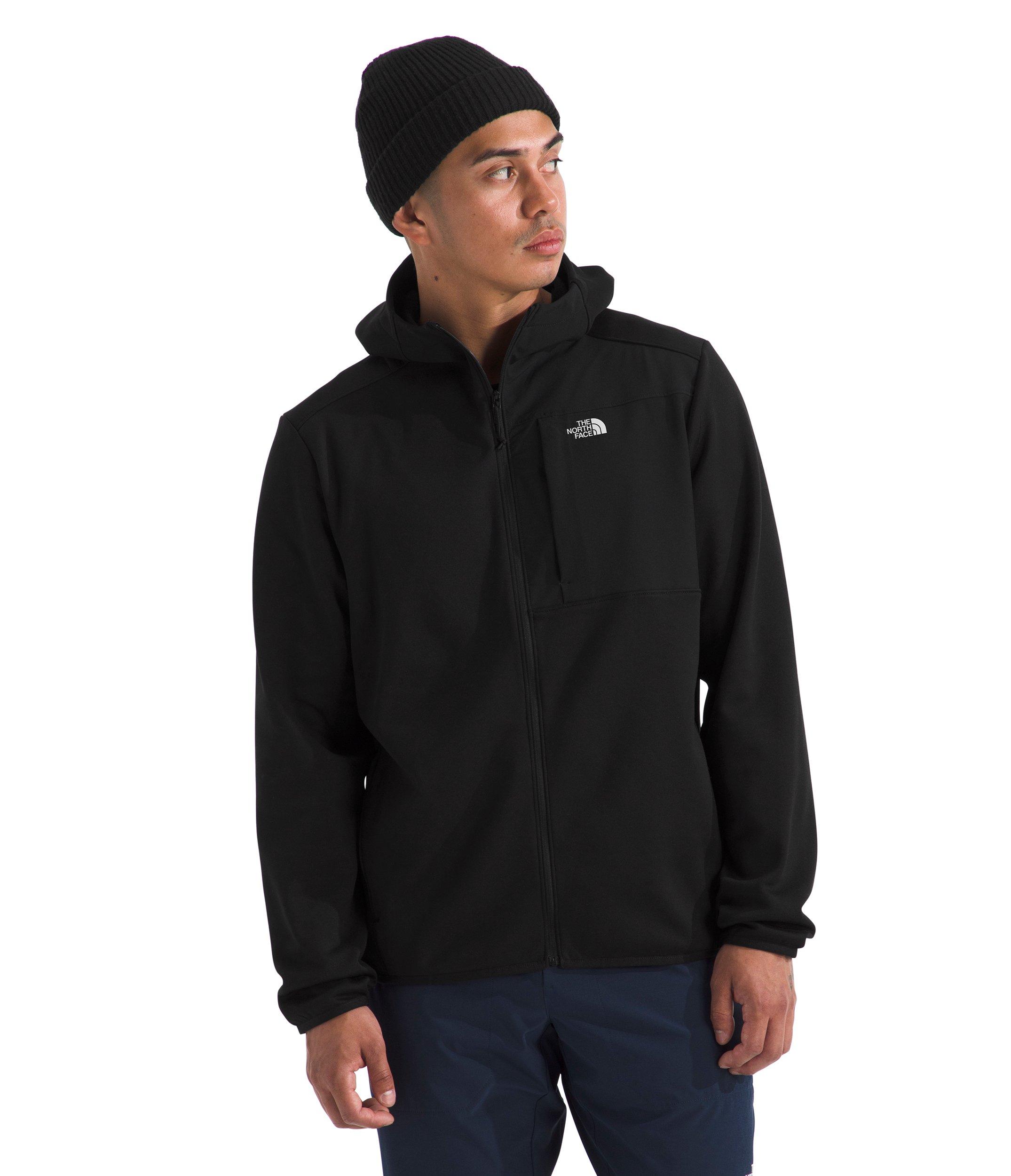 The North Face Men's Performance Fleece Full-Zip Hooded Jacket - Black - BLACK Thumbnail View 1