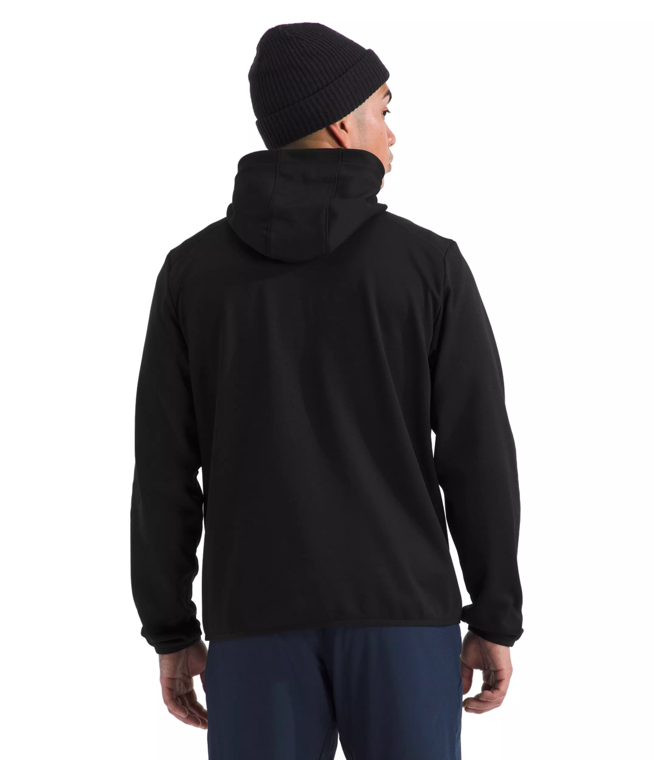The North Face Men's Performance Fleece Full-Zip Hooded Jacket - Black - BLACK