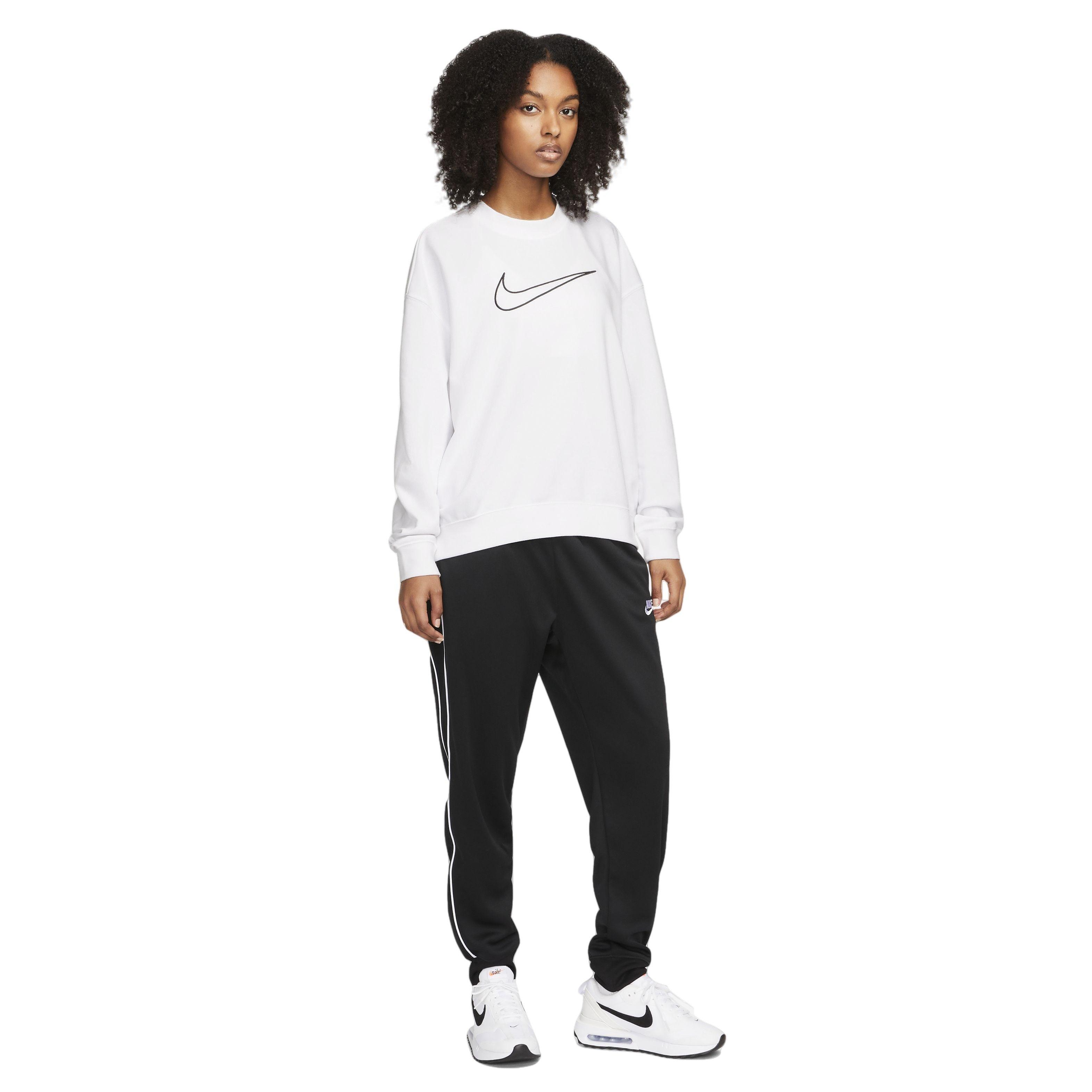 Nike Women's Dri-FIT Essentials Graphix Crew Sweatshirt - WHITE Thumbnail View 5