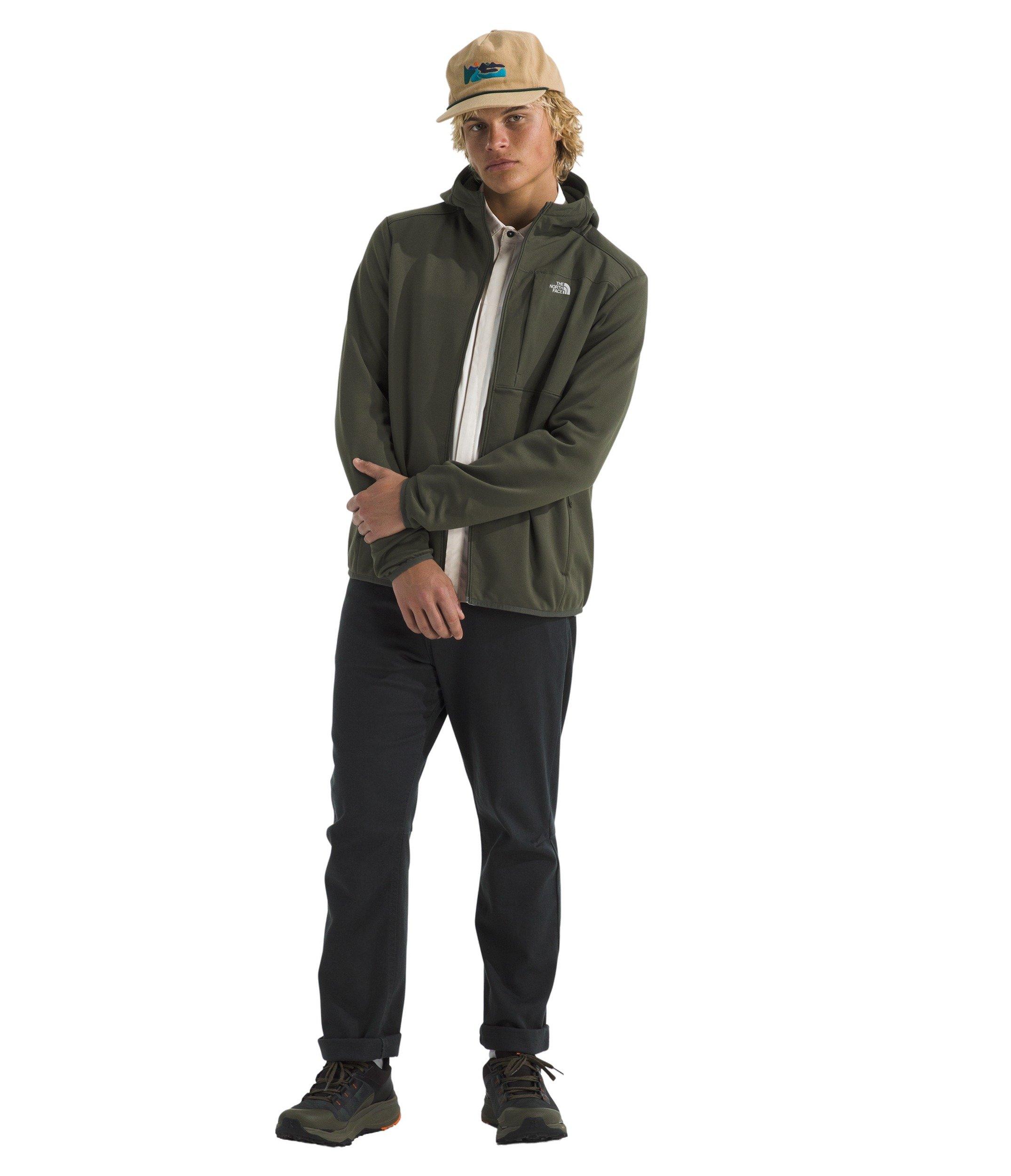 The North Face Men's Performance Fleece Full-Zip Hooded Jacket - Dark Green - DARK GREEN Thumbnail View 3