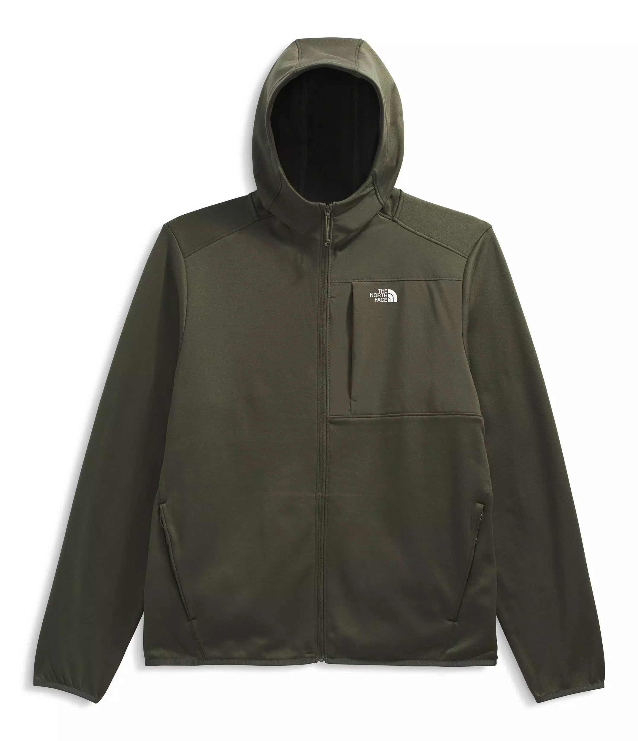 The North Face Men's Performance Fleece Full-Zip Hooded Jacket - Dark Green - DARK GREEN