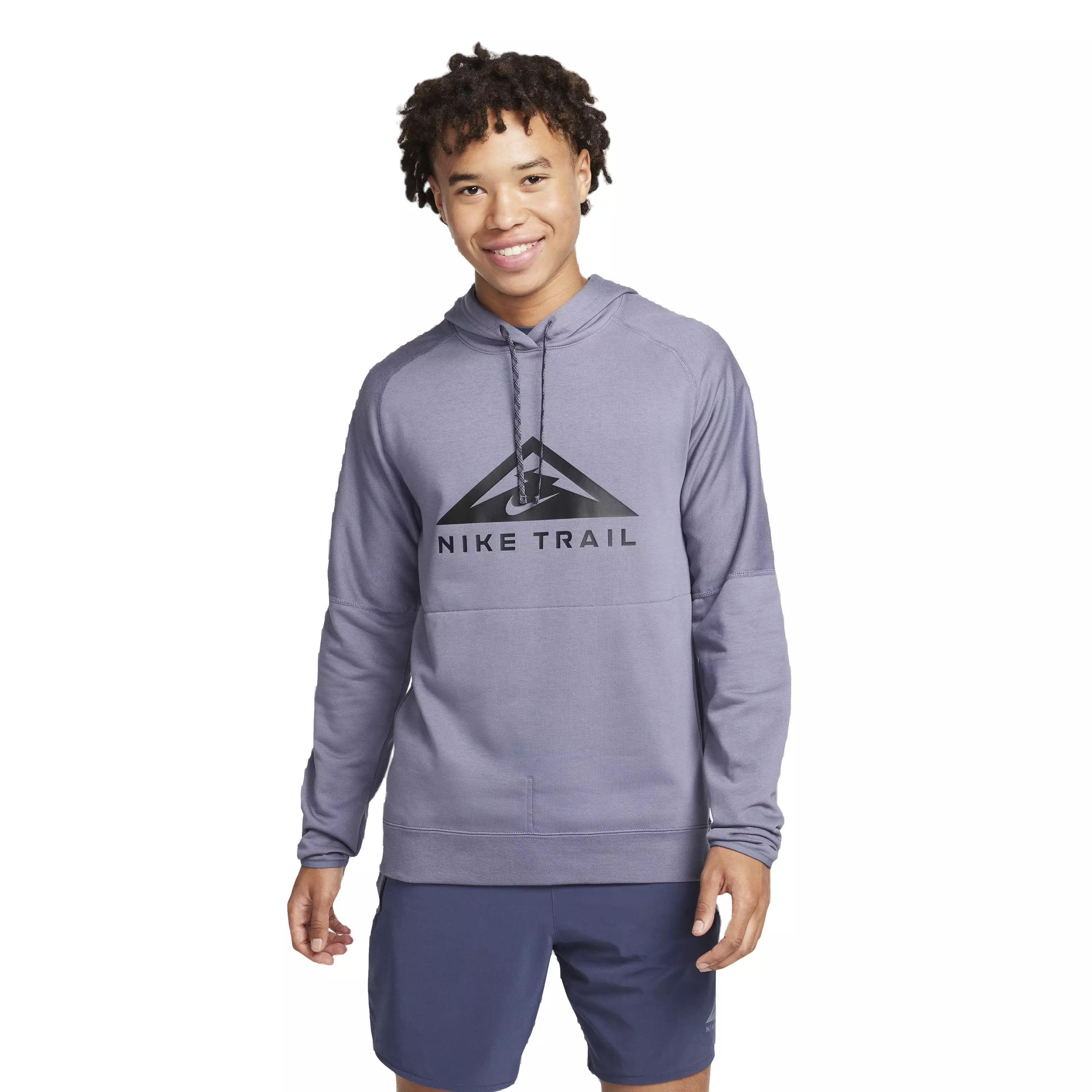 Nike Men's Trail Magic Hour Dri-FIT Running Hoodie - Grey - GREY