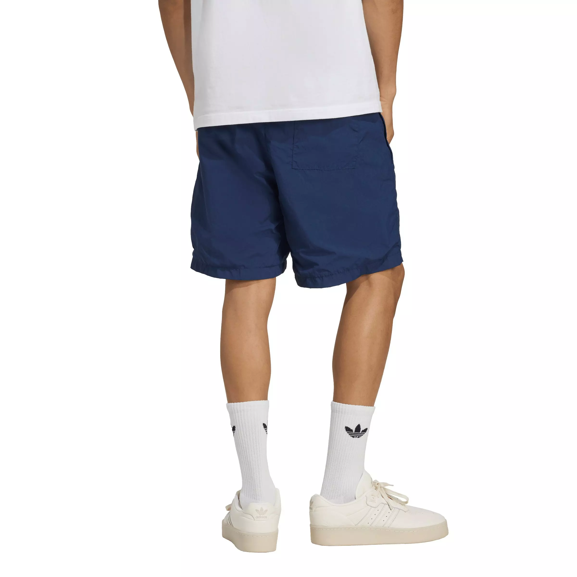 adidas Originals Men's Trefoil Essentials Woven Shorts - Navy/White - NAVY/WHITE