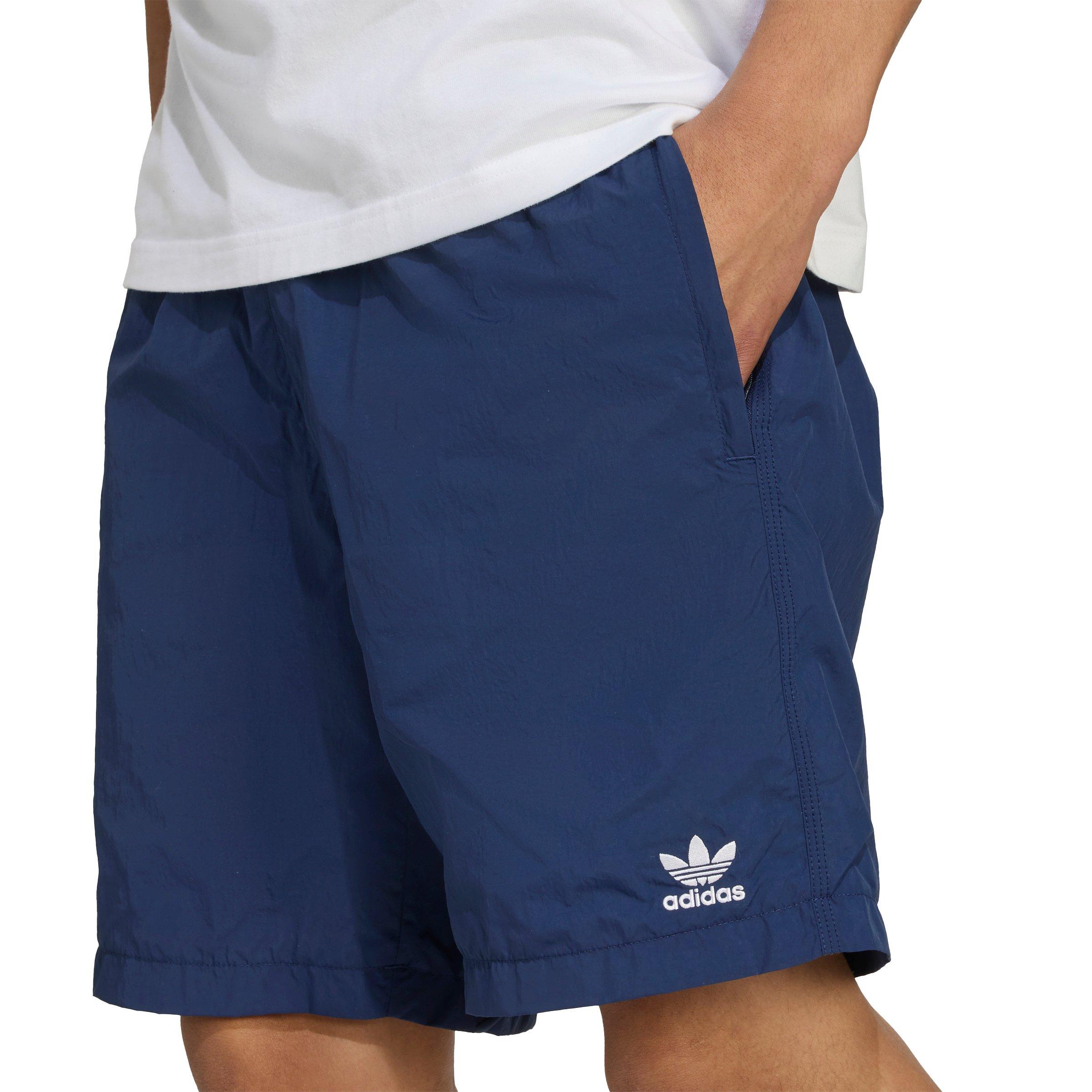 adidas Originals Men's Trefoil Essentials Woven Shorts - Navy/White - NAVY/WHITE Thumbnail View 3