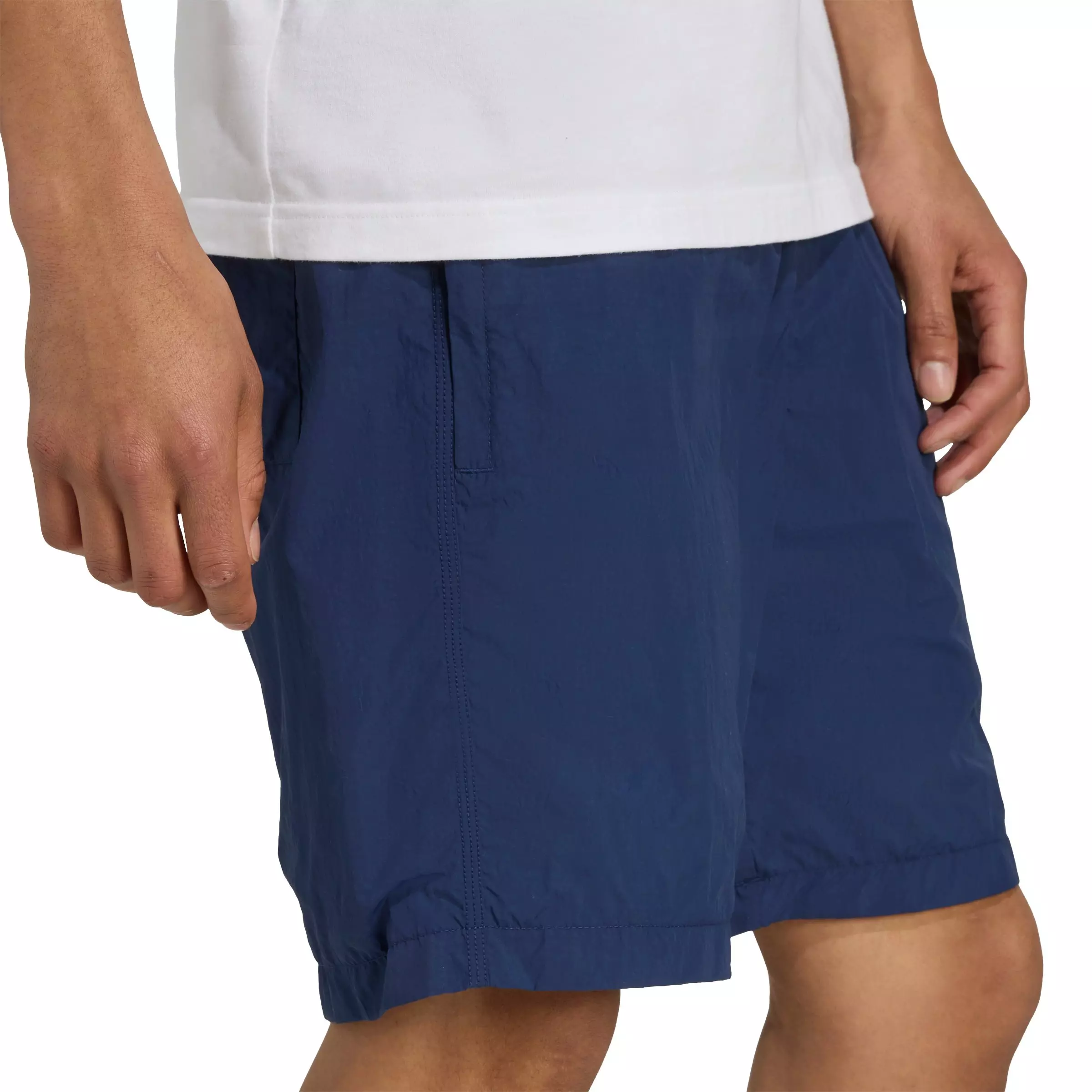 adidas Originals Men's Trefoil Essentials Woven Shorts - Navy/White - NAVY/WHITE