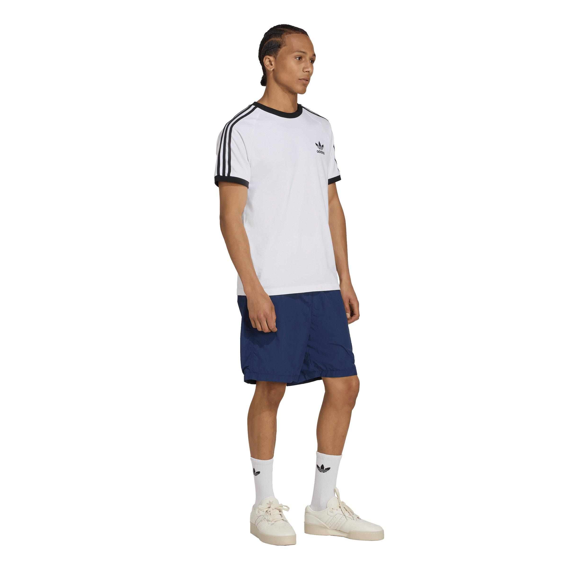 adidas Originals Men's Trefoil Essentials Woven Shorts - Navy/White - NAVY/WHITE Thumbnail View 5