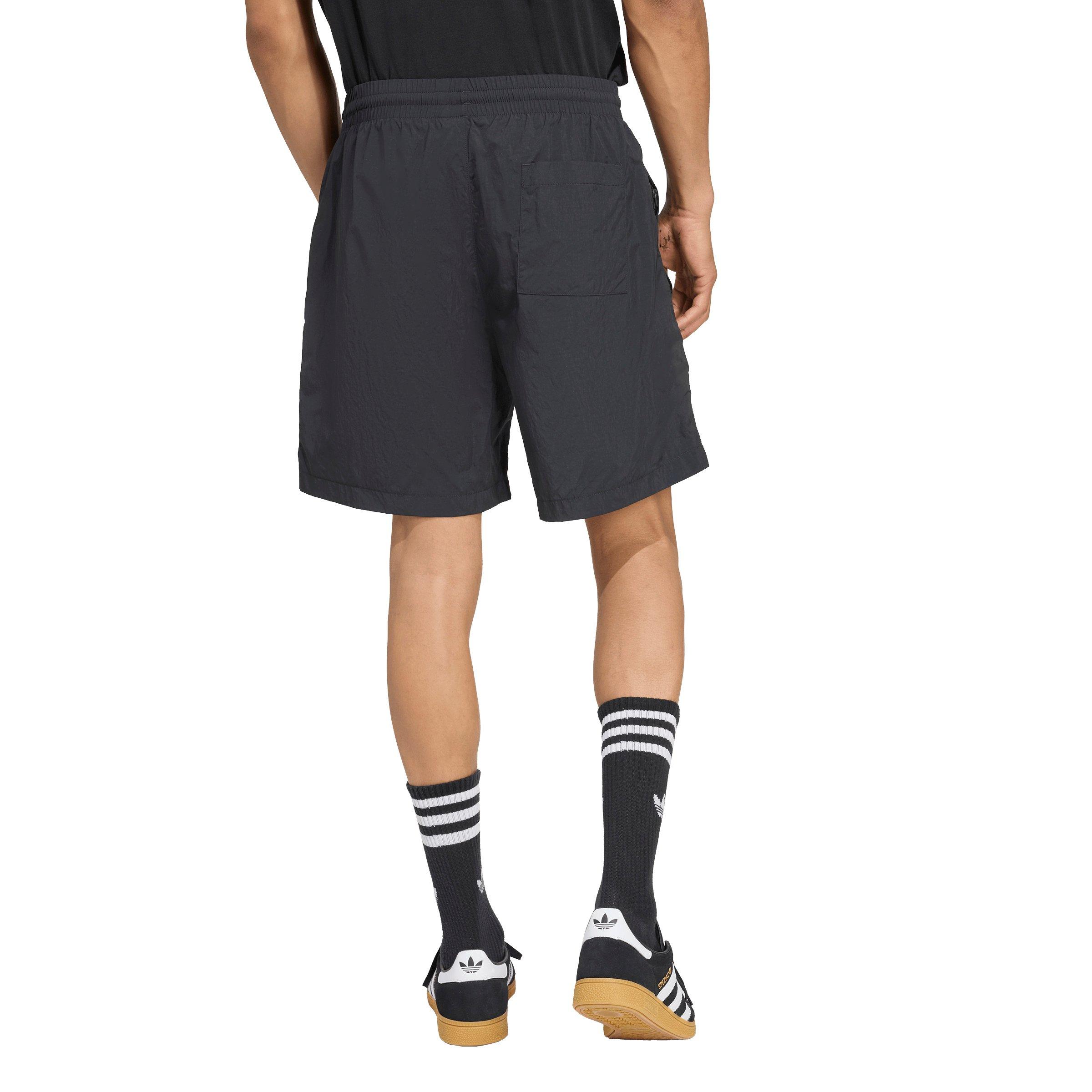 adidas Originals Men's Trefoil Essentials Woven Shorts - Black/White - BLACK/WHITE Thumbnail View 2