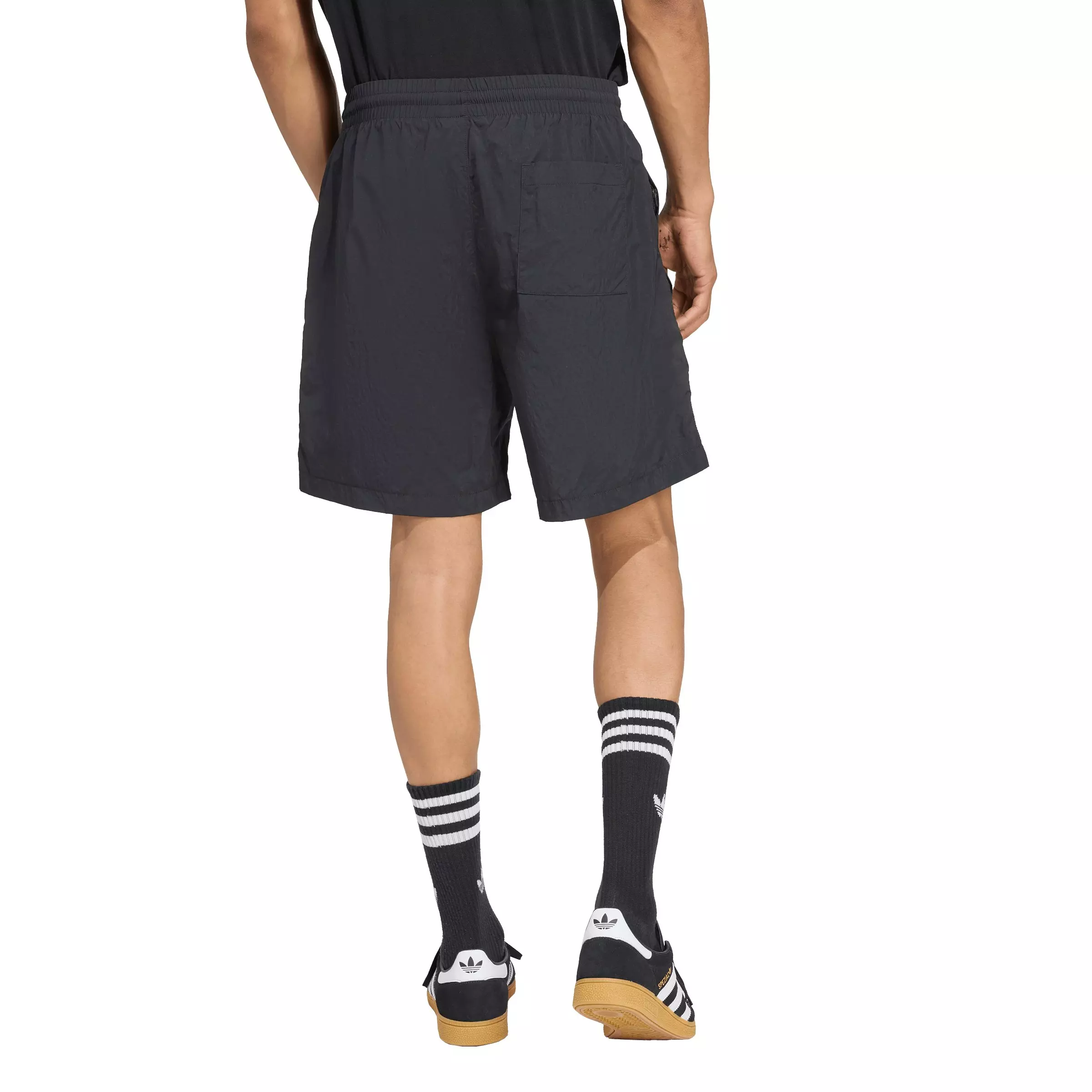 adidas Originals Men's Trefoil Essentials Woven Shorts - Black/White - BLACK/WHITE