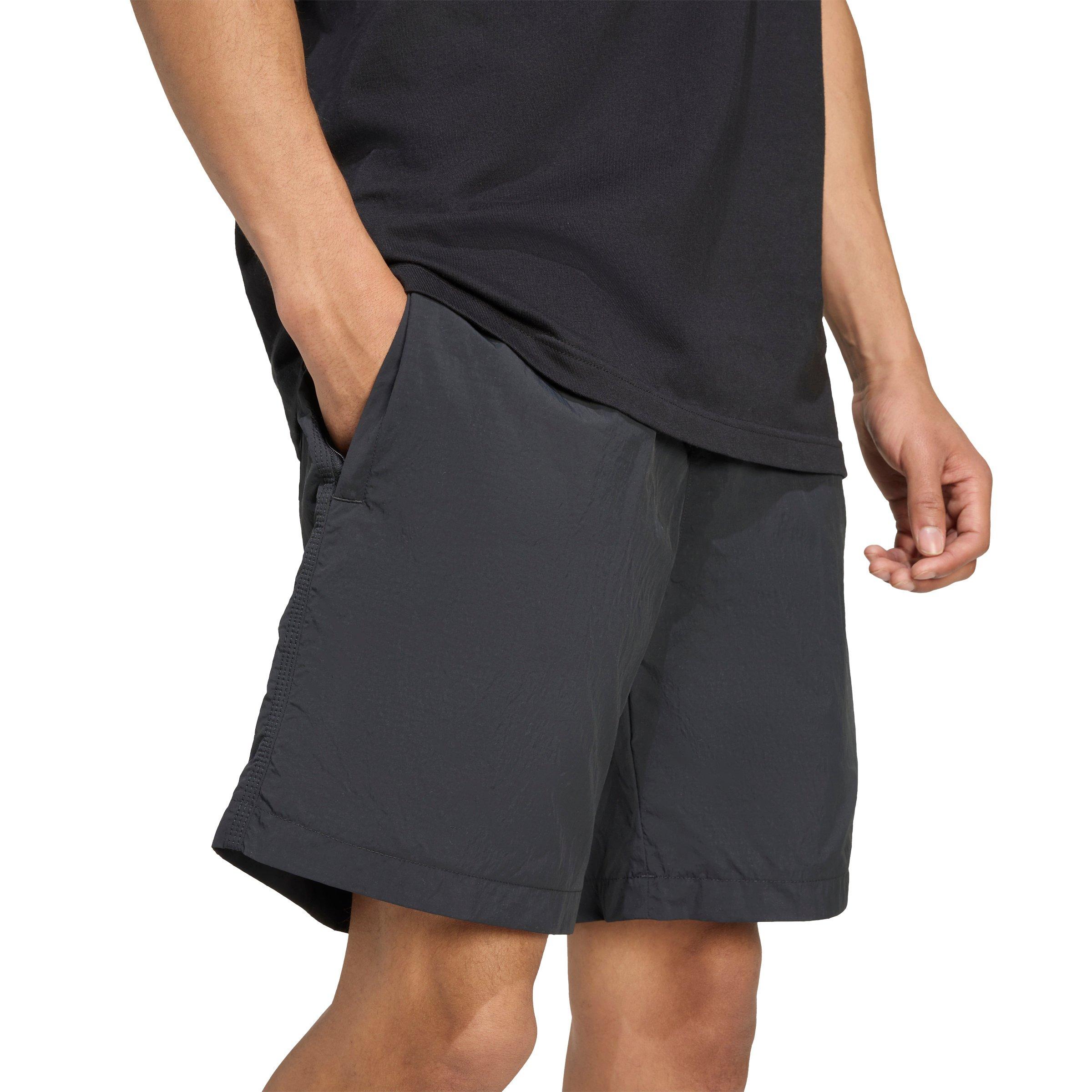 adidas Originals Men's Trefoil Essentials Woven Shorts - Black/White - BLACK/WHITE Thumbnail View 4