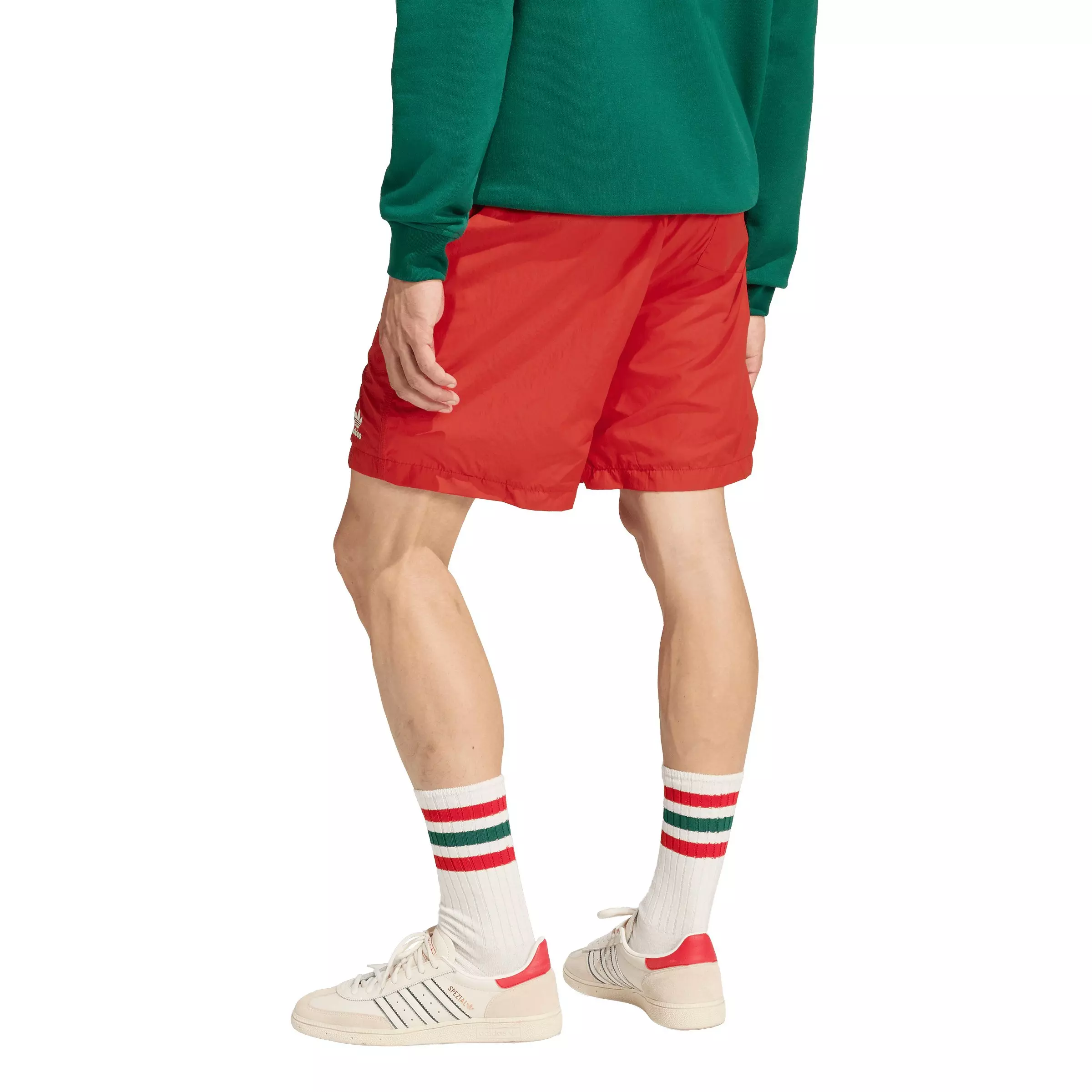 adidas Originals Men's Trefoil Essentials Woven Shorts - Red - RED