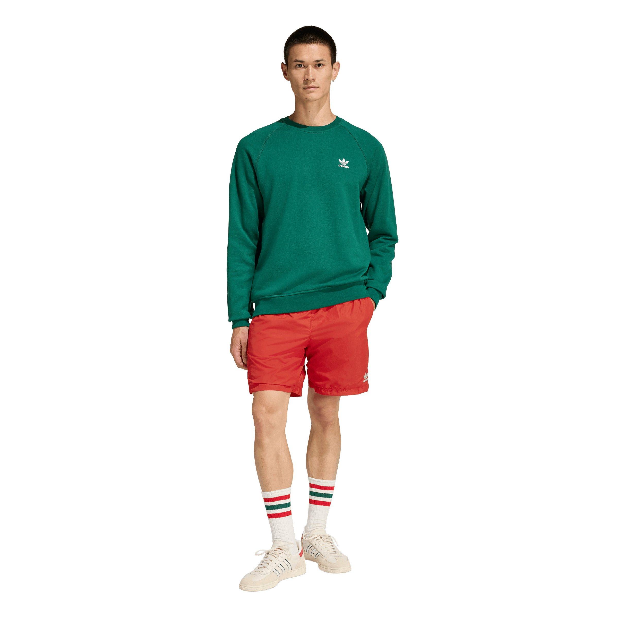 adidas Originals Men's Trefoil Essentials Woven Shorts - Red - RED Thumbnail View 5