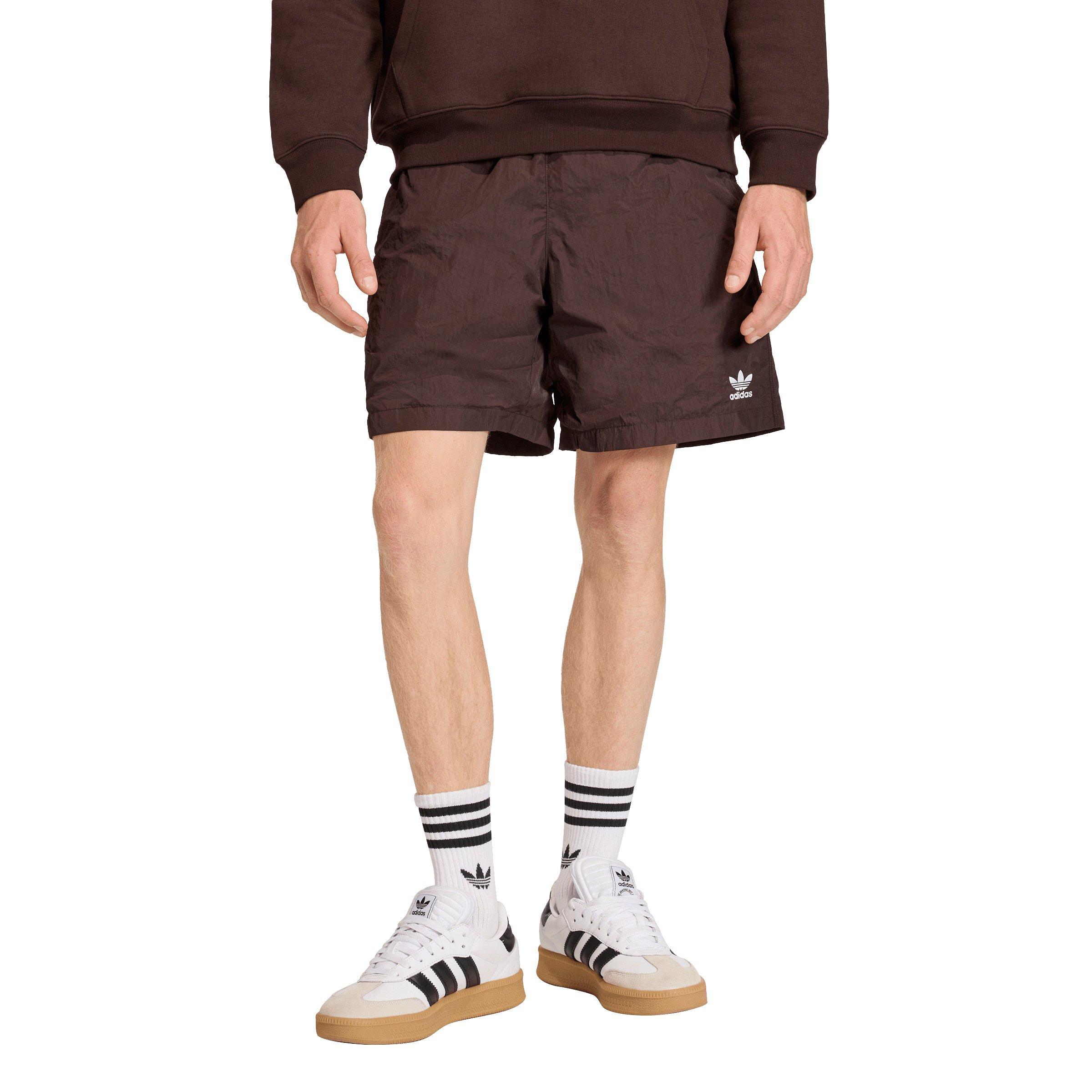 adidas Originals Men's Trefoil Essentials Woven Shorts - Brown - BROWN Thumbnail View 1