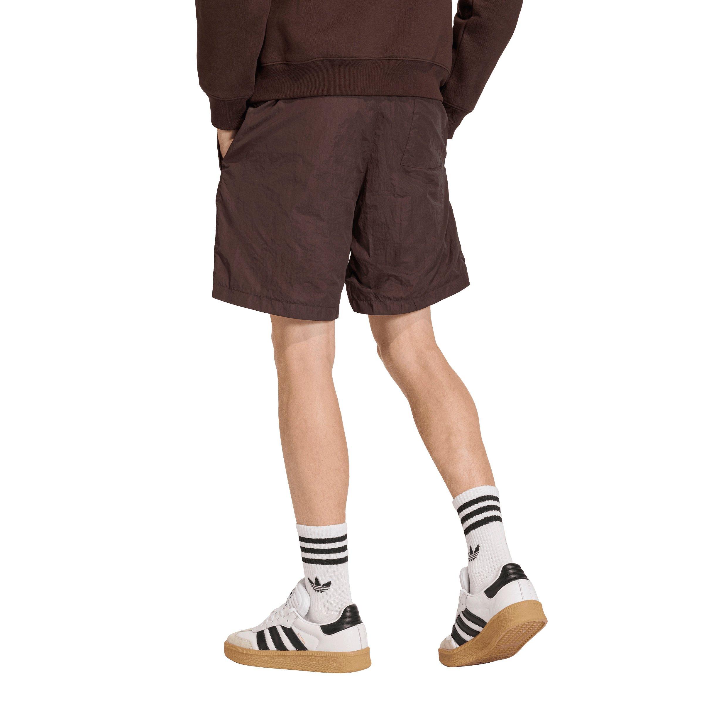 adidas Originals Men's Trefoil Essentials Woven Shorts - Brown - BROWN Thumbnail View 2