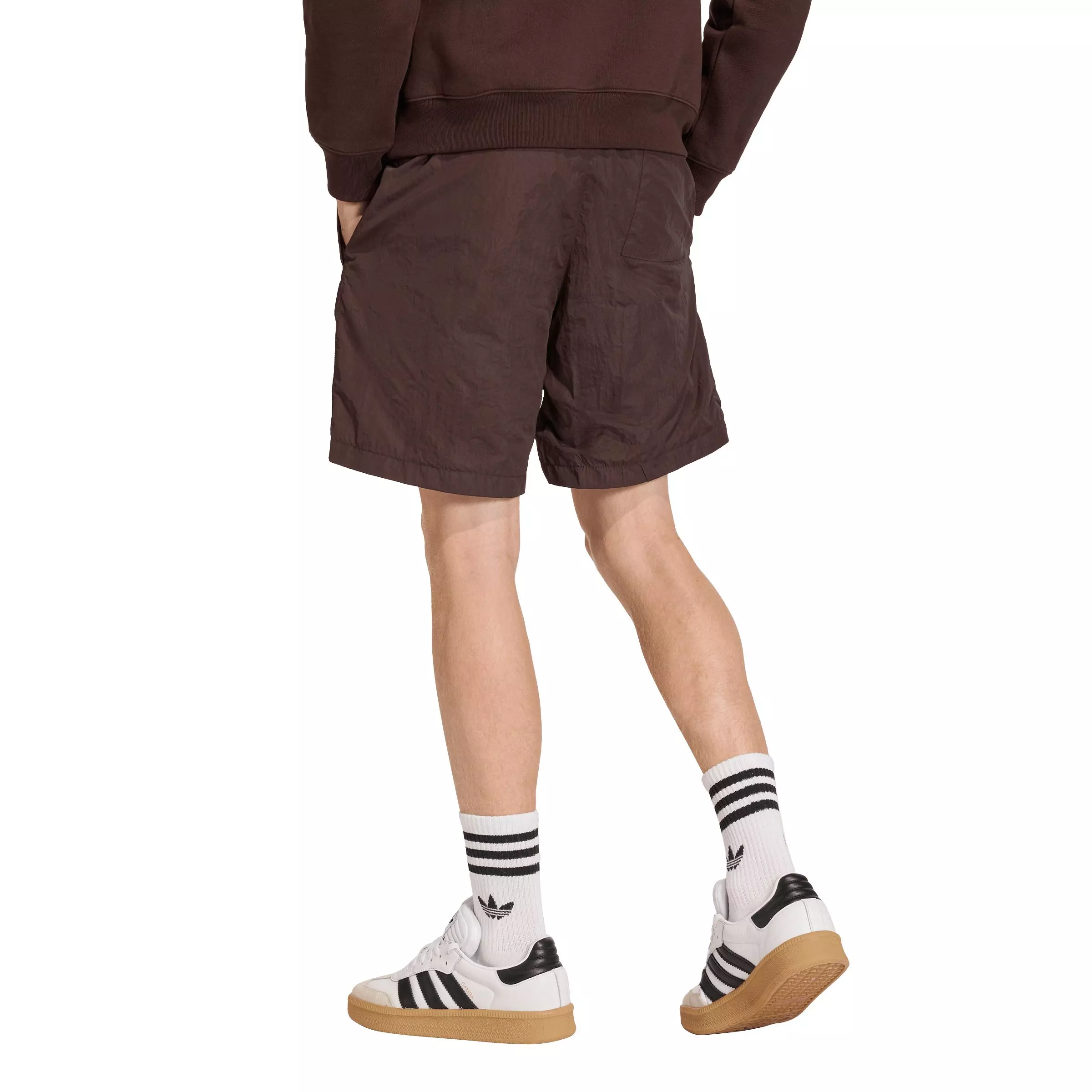 adidas Originals Men's Trefoil Essentials Woven Shorts - Brown - BROWN