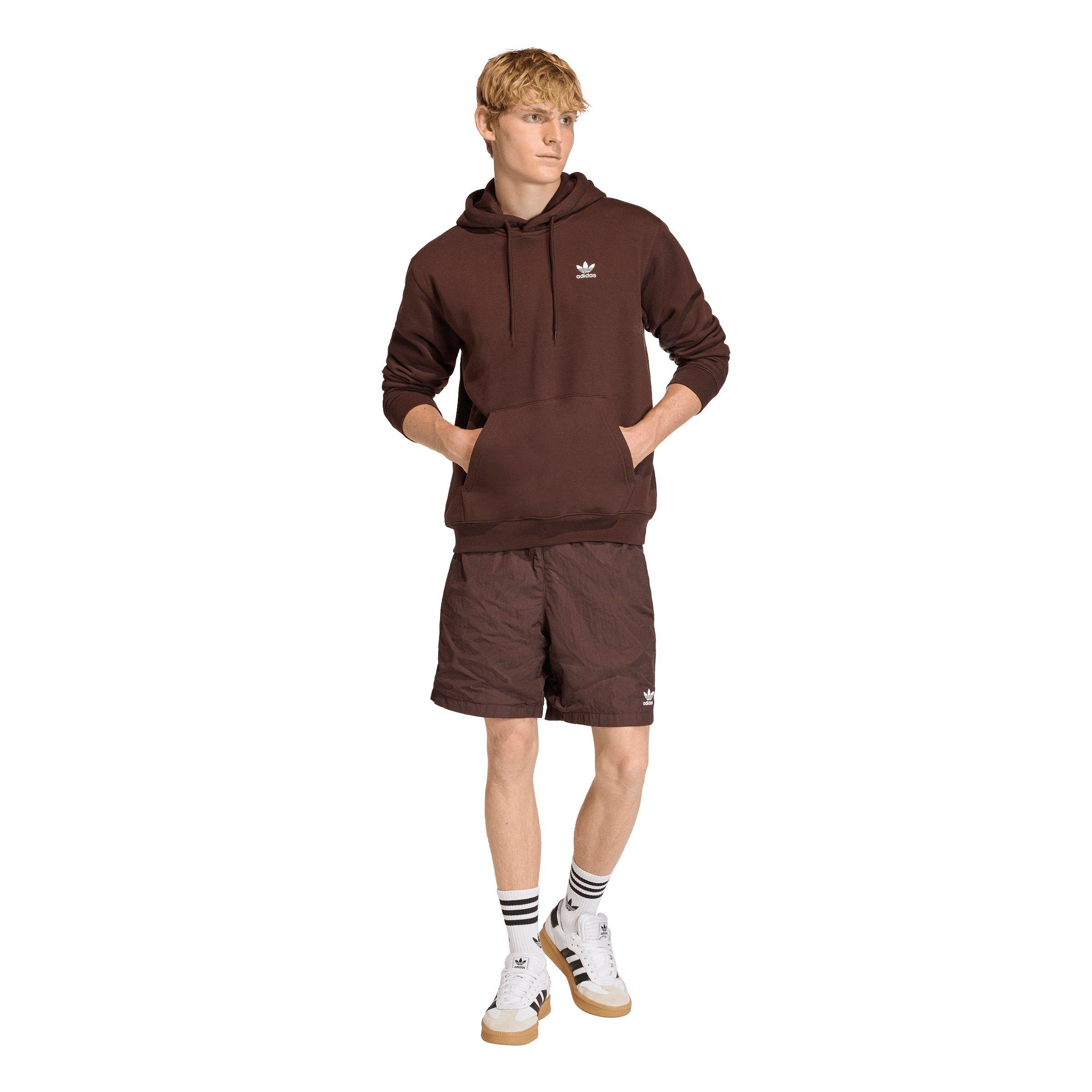adidas Originals Men's Trefoil Essentials Woven Shorts - Brown - BROWN Thumbnail View 5