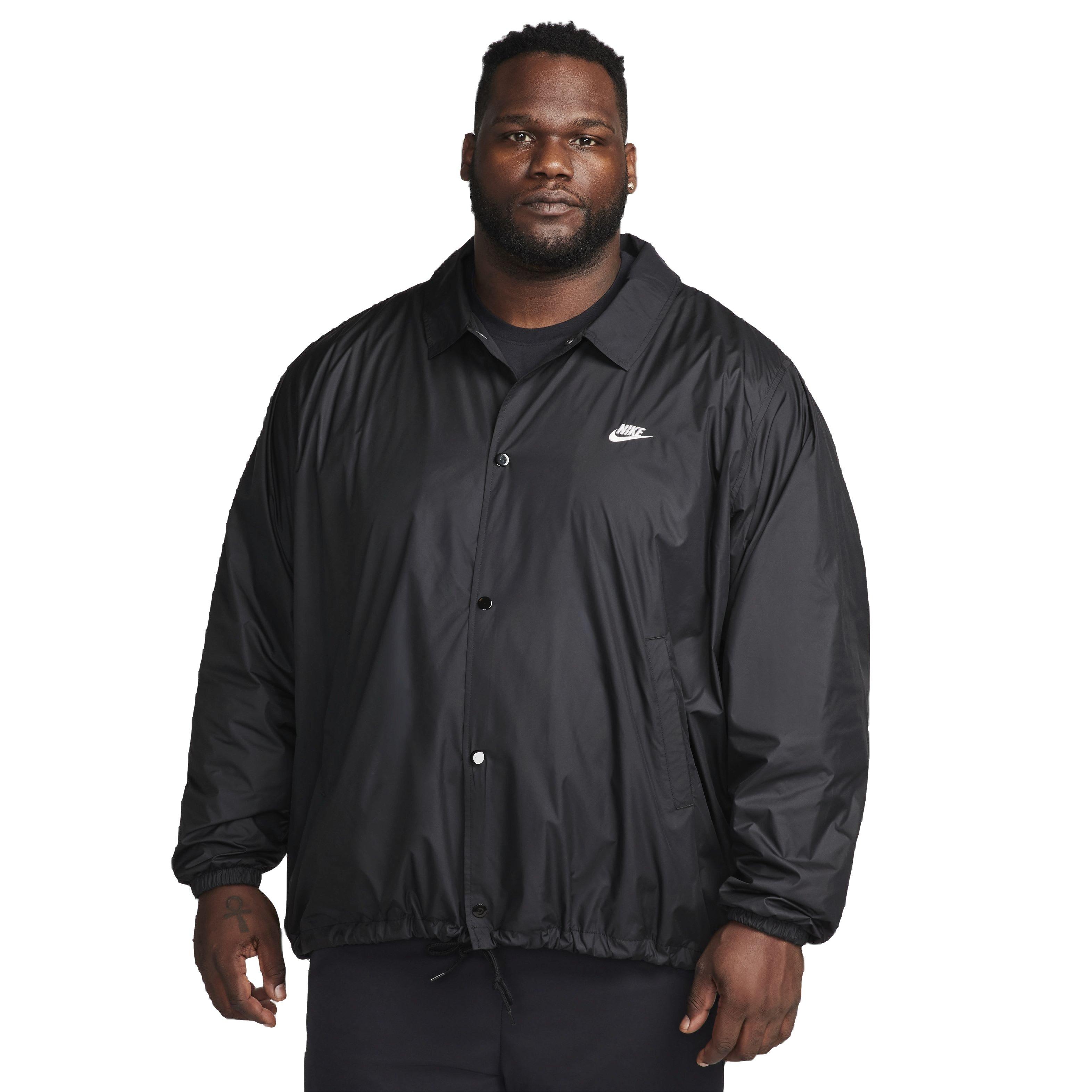 Nike Men's Club Coaches' Jacket - BLACK Thumbnail View 8