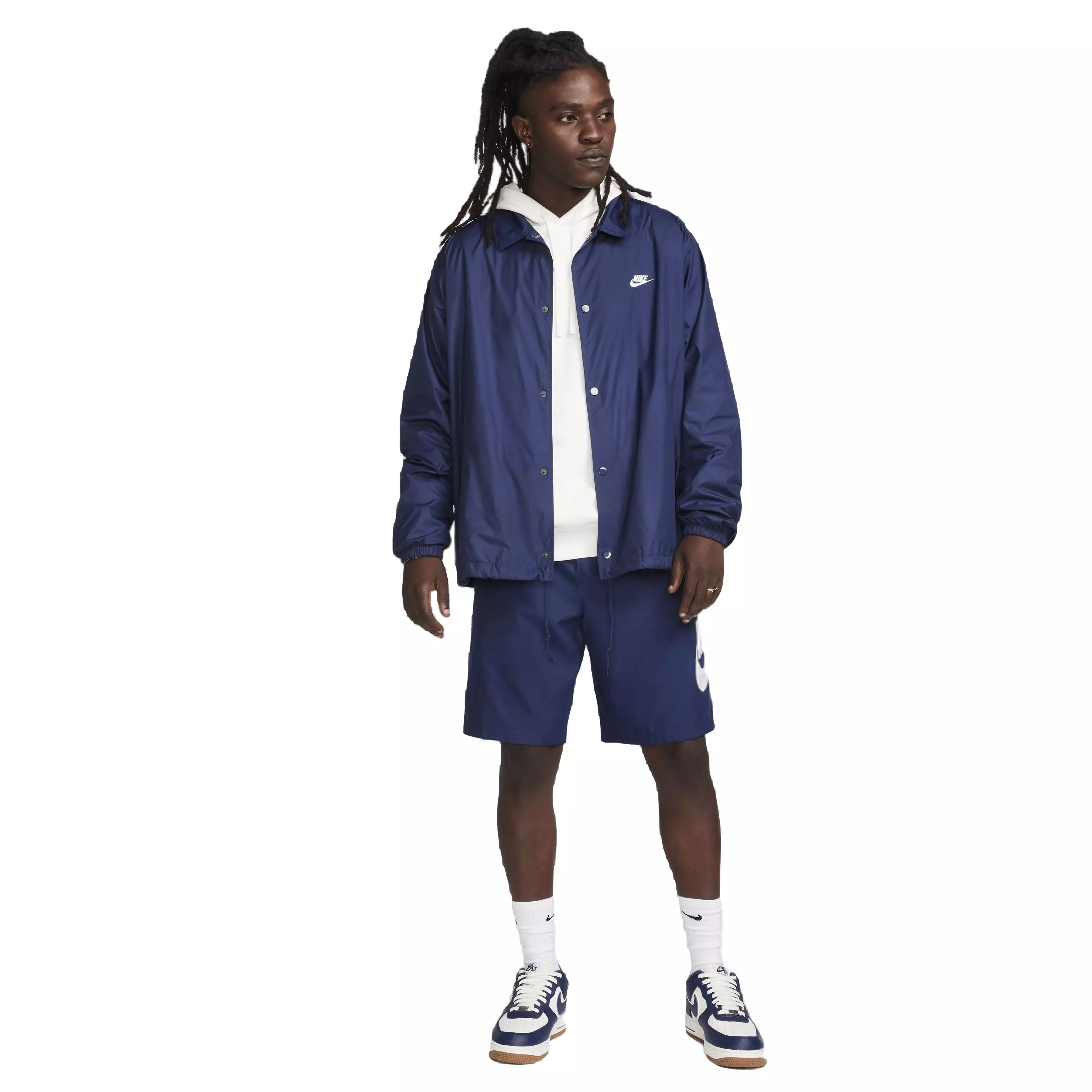 Nike Men's Club Coaches' Jacket - BLUE