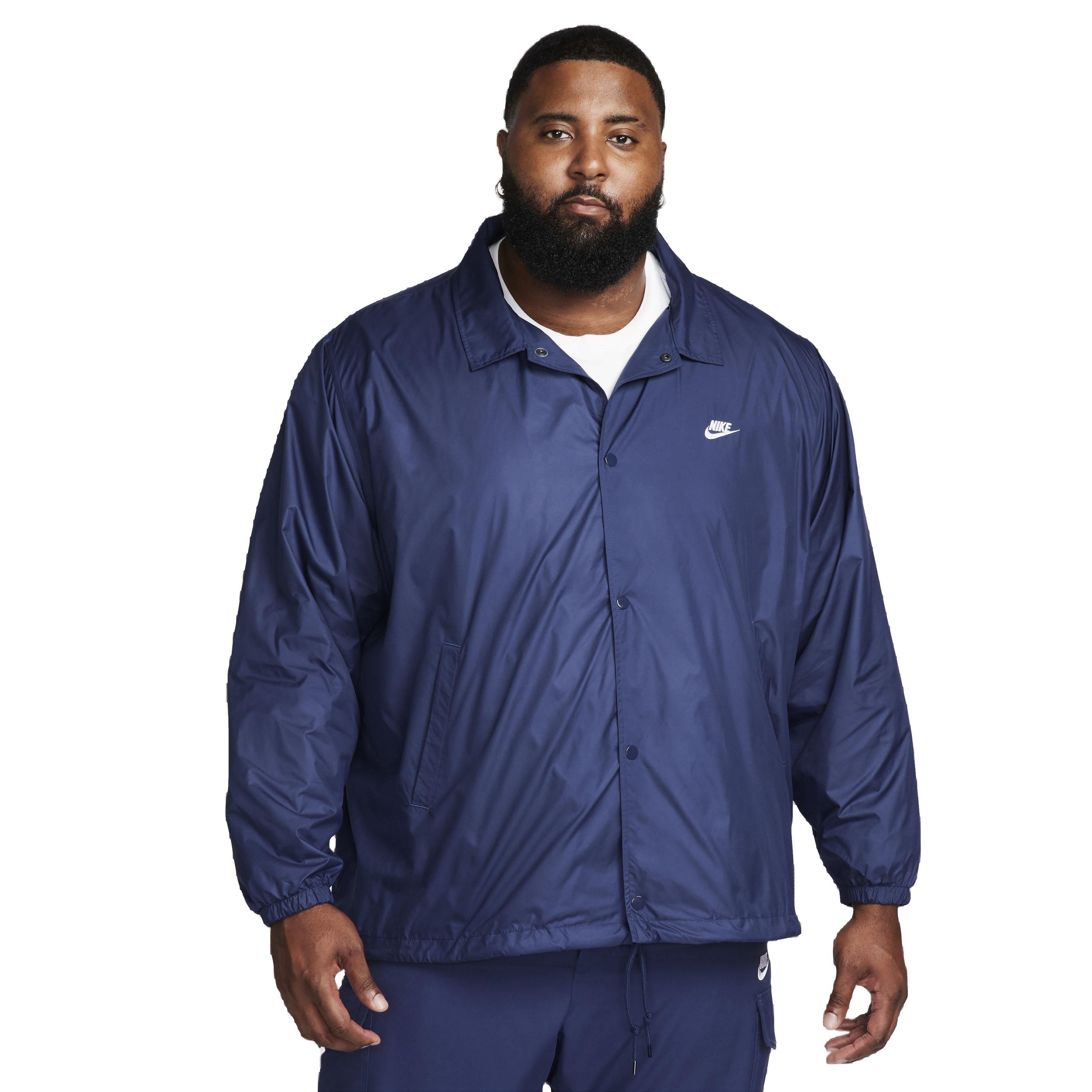 Nike Men's Club Coaches' Jacket - BLUE Thumbnail View 7