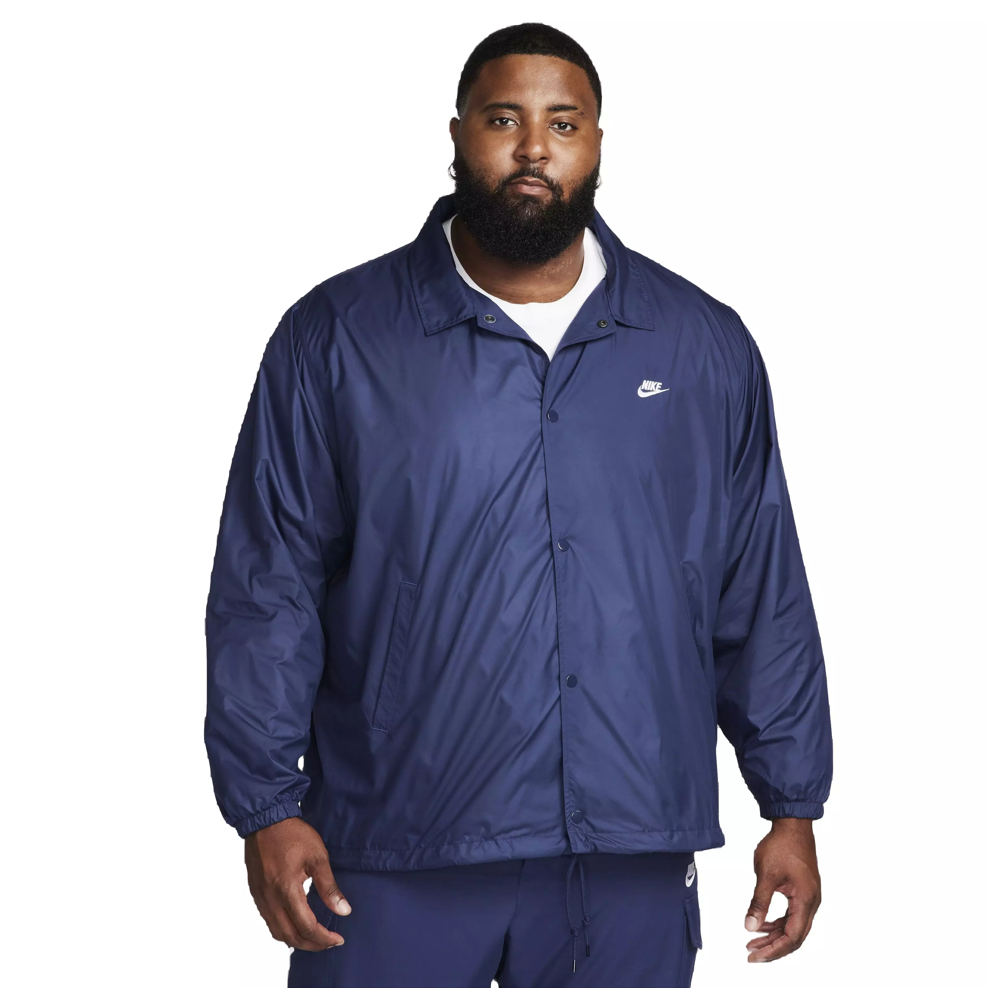 Nike Men's Club Coaches' Jacket - BLUE