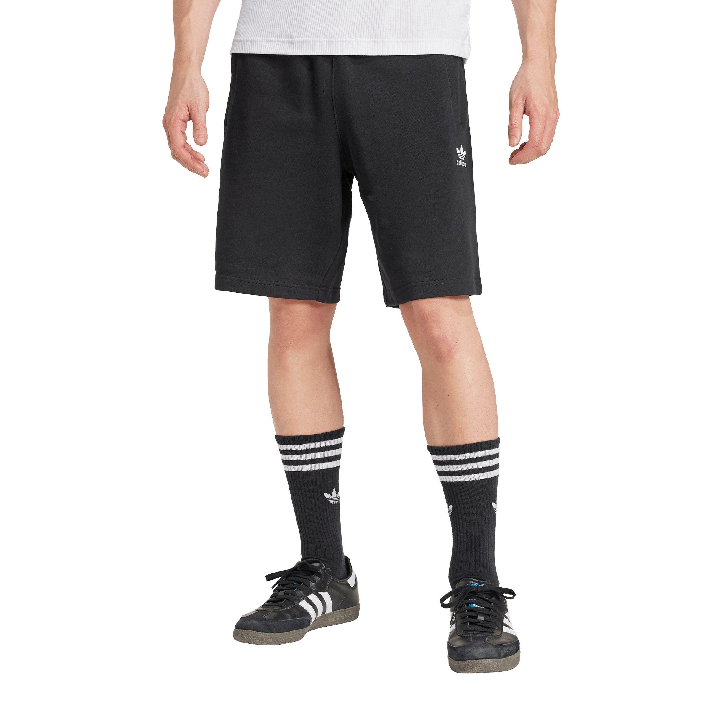 adidas Originals Men's Essentials Trefoil Shorts - Black - BLACK Thumbnail View 1