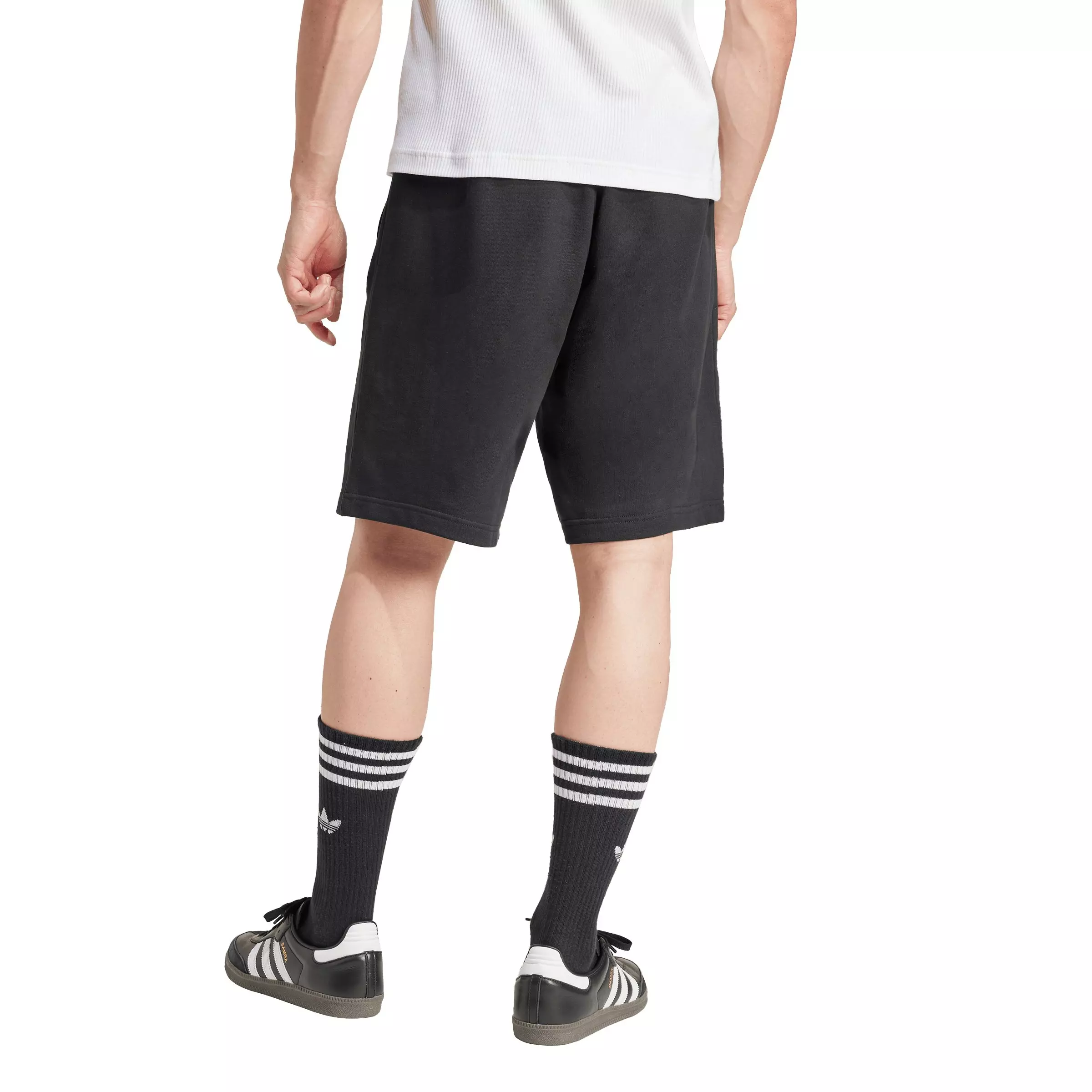 adidas Originals Men's Essentials Trefoil Shorts - Black - BLACK