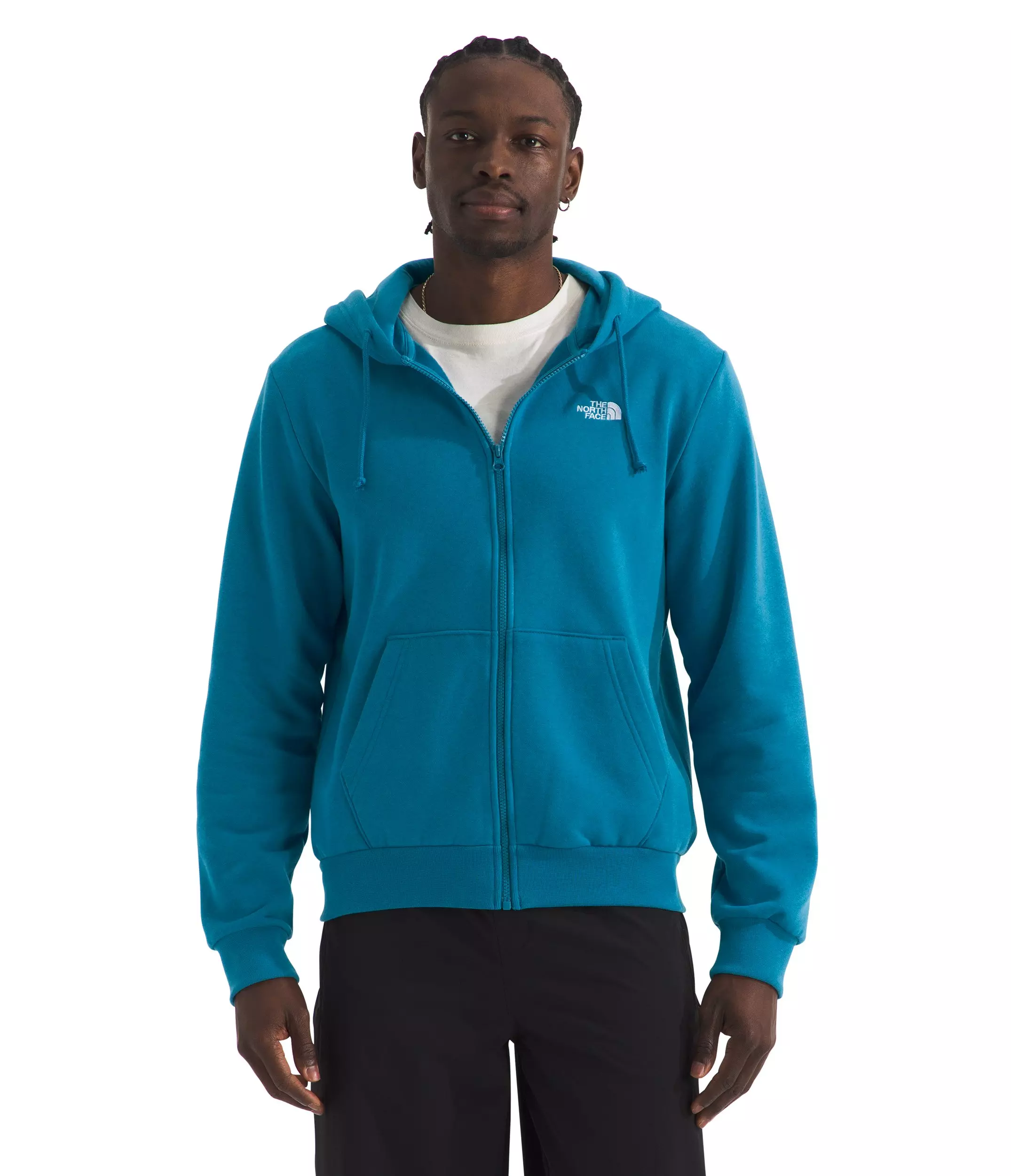 The North Face Men's Evolution Simple Dome Full Zip Hooded Jacket - Blue - BLUE