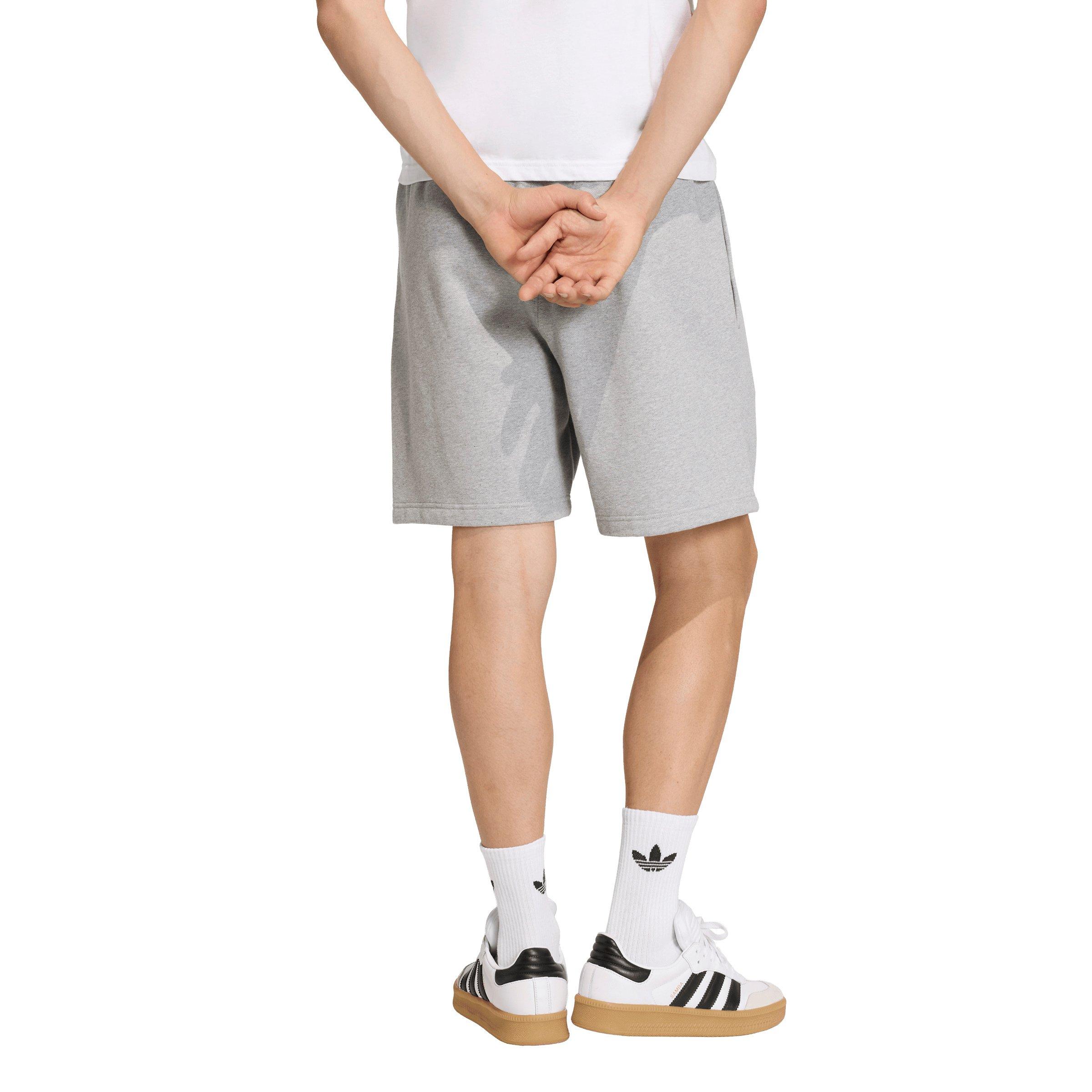 adidas Originals Men's Trefoil Essentials 7" Fleece Shorts - Grey - GREY Thumbnail View 2
