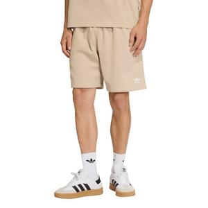 adidas Originals Men's Trefoil Essentials 7" Fleece Shorts - Khaki