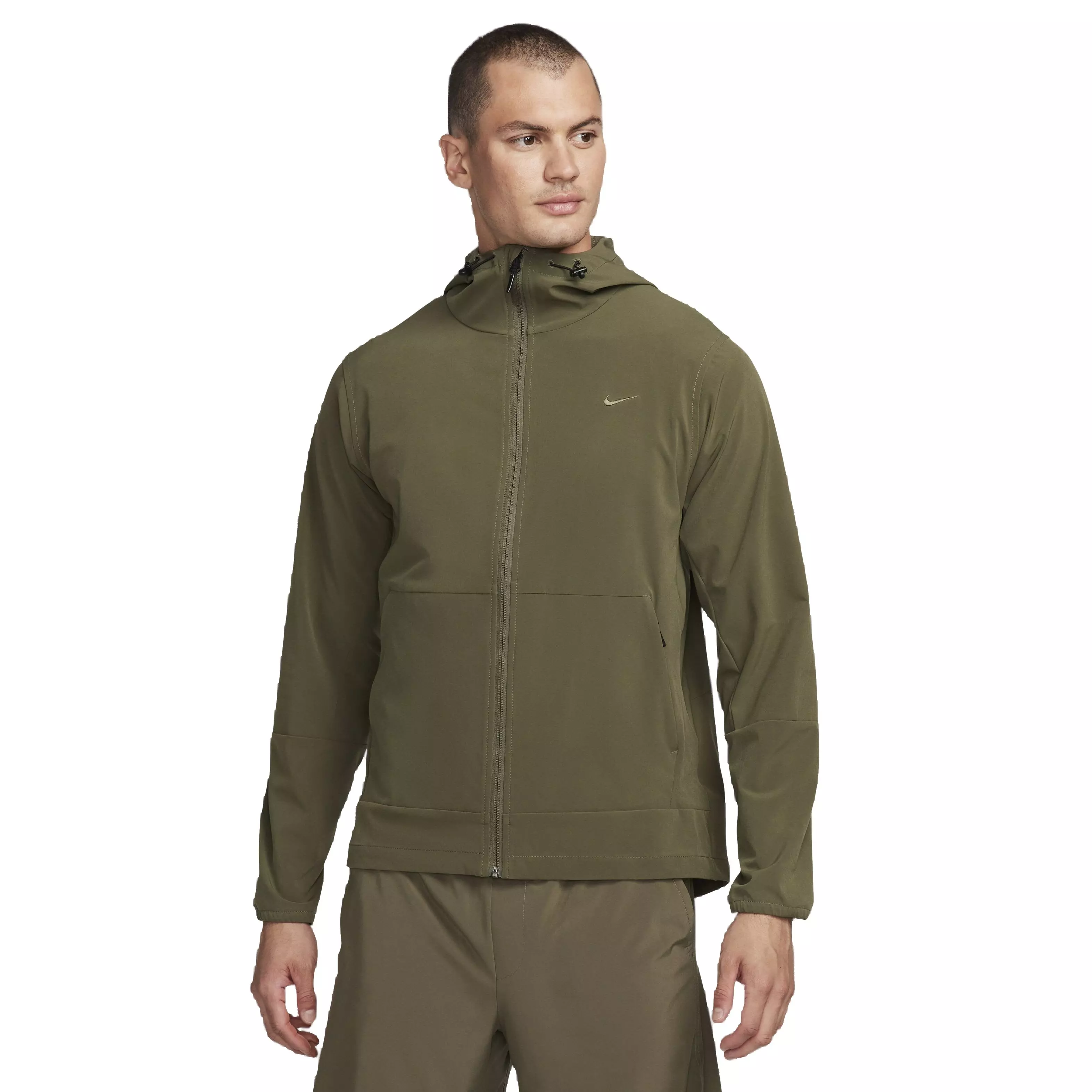 Nike Men's Unlimited Water-Repellent Hooded Versatile Jacket - Olive - OLIVE