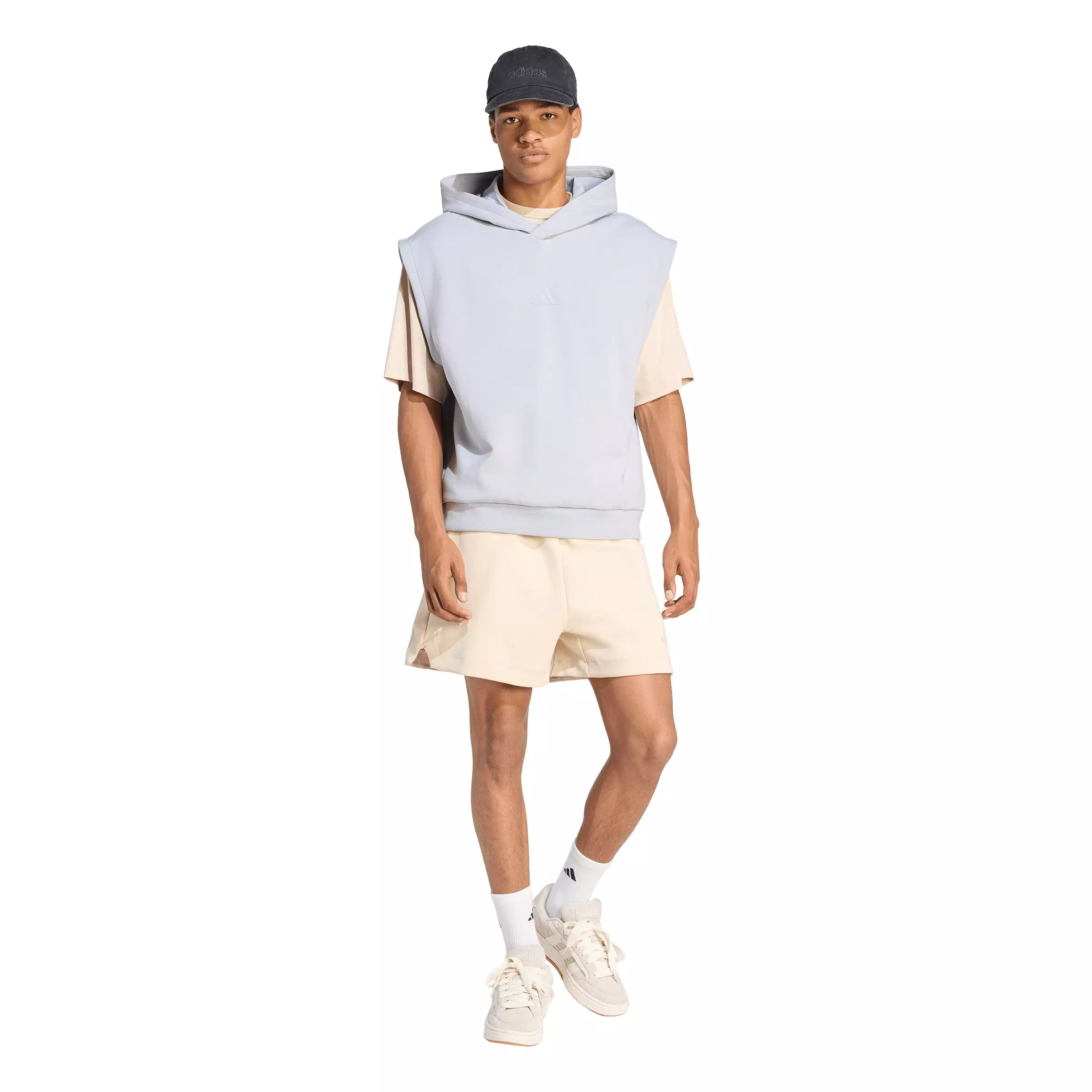 adidas Men's Soft Lux Shorts - Beige - BEIGE