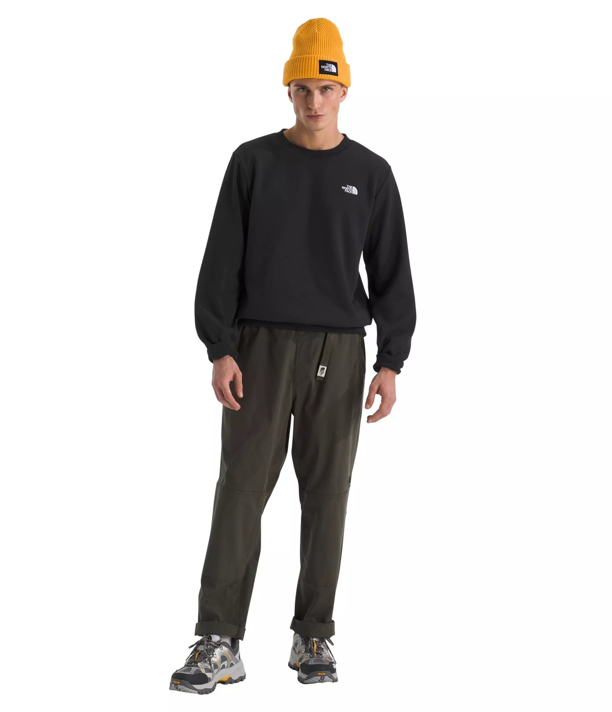 The North Face Men's Evolution Simple Dome Crewneck Sweatshirt - Black - BLACK