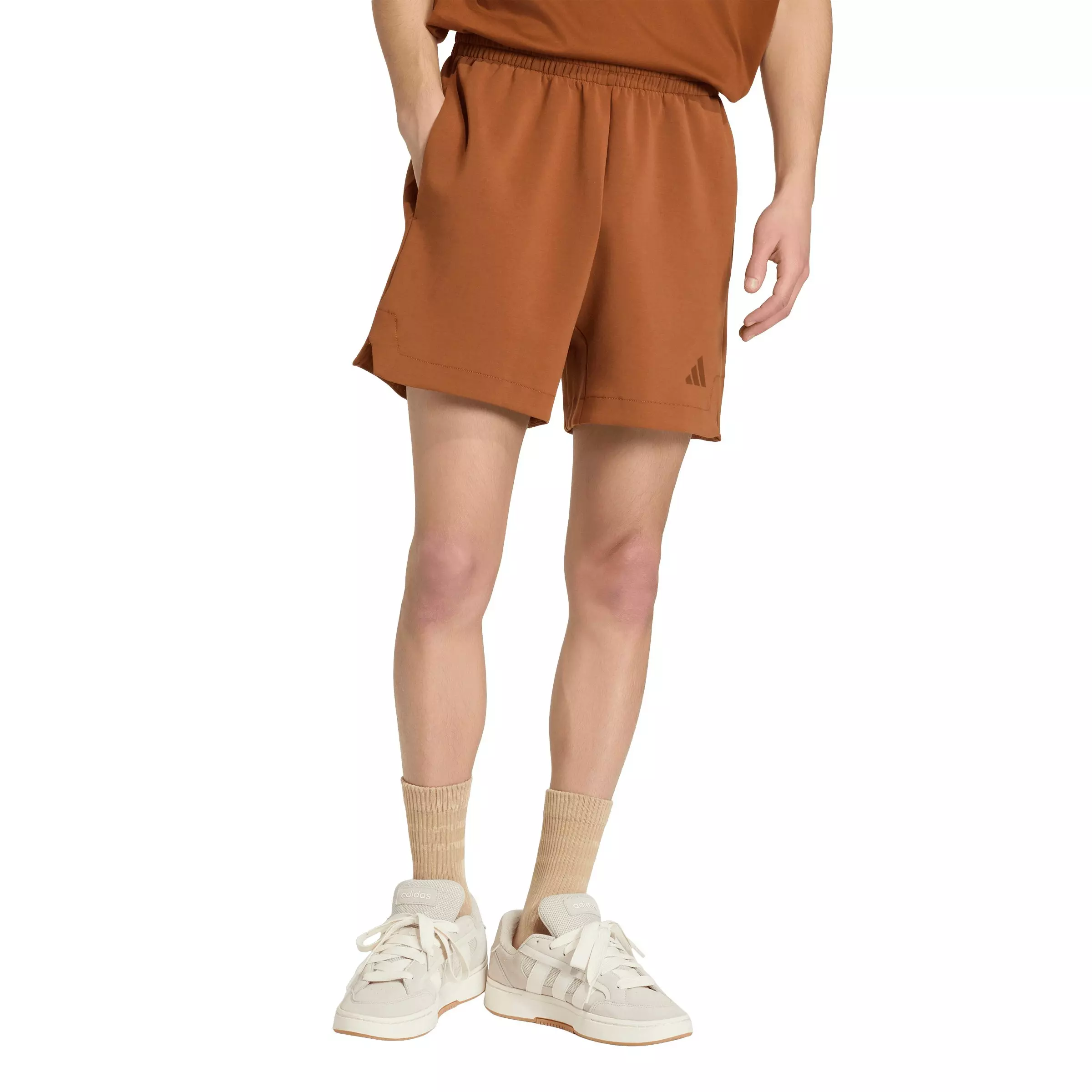 adidas Men's Soft Lux Shorts - Brown - BROWN