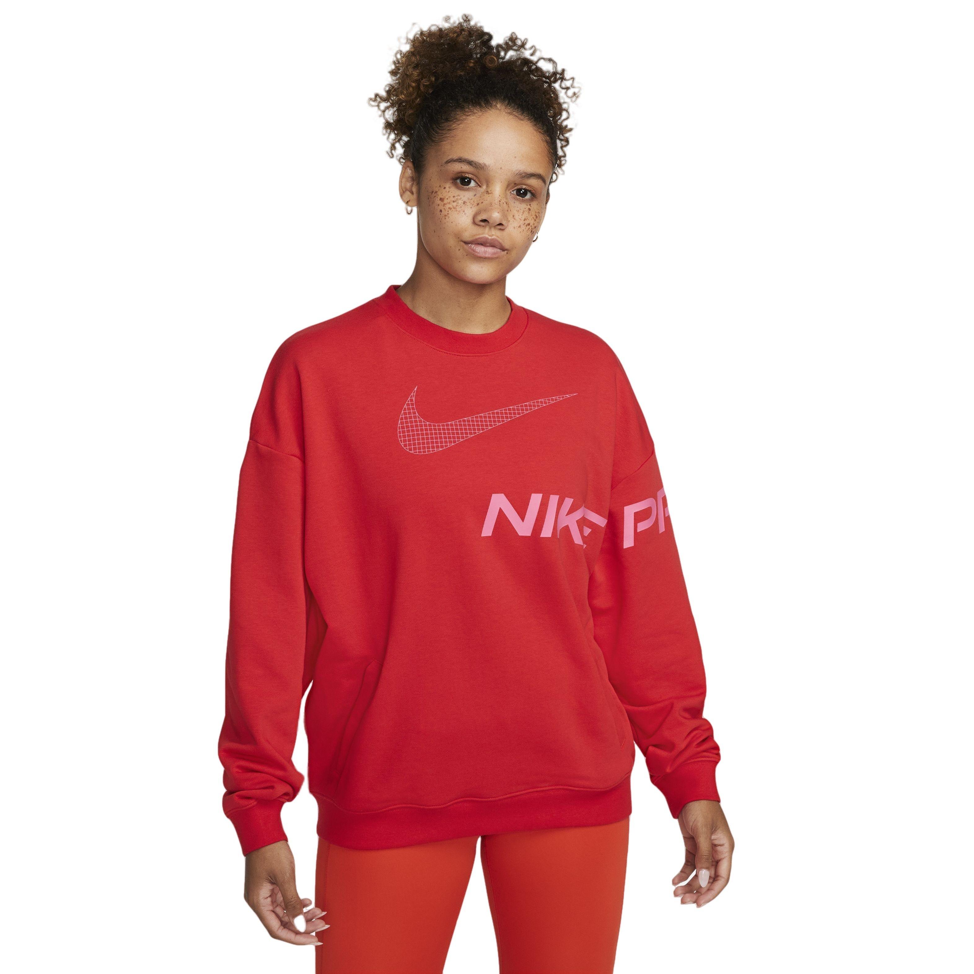 Red crew discount neck nike sweatshirt