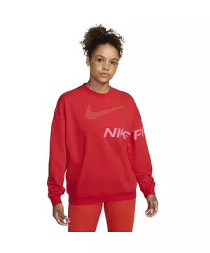consumidor Adición avión Nike Women's Dri-FIT Get Fit French Terry Graphic Crew-Neck Sweatshirt