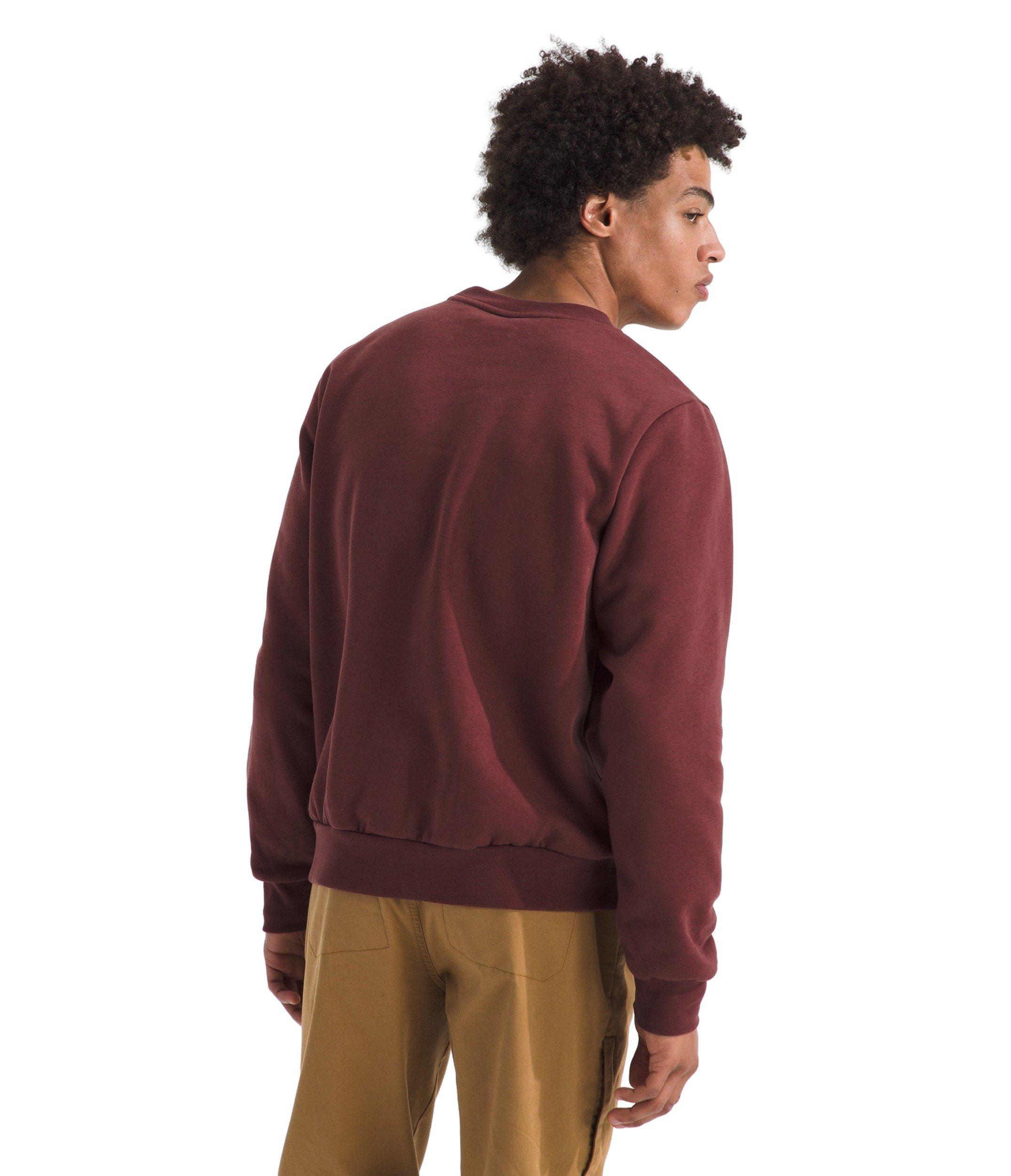 The North Face Men's Evolution Simple Dome Crewneck Sweatshirt - Dark Red - DARK RED Thumbnail View 2