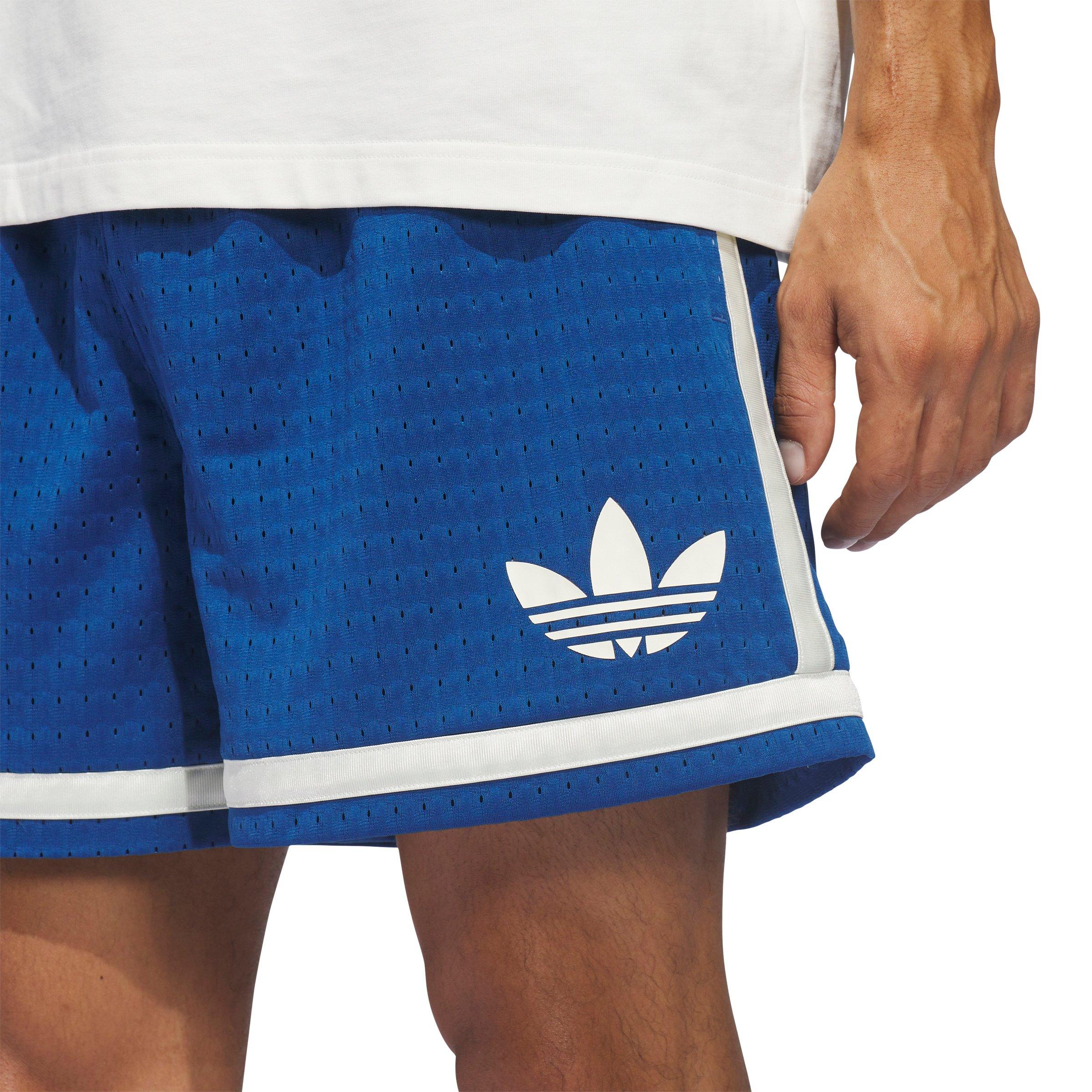adidas Originals Men's Basketball Shorts - Blue - BLUE Thumbnail View 3