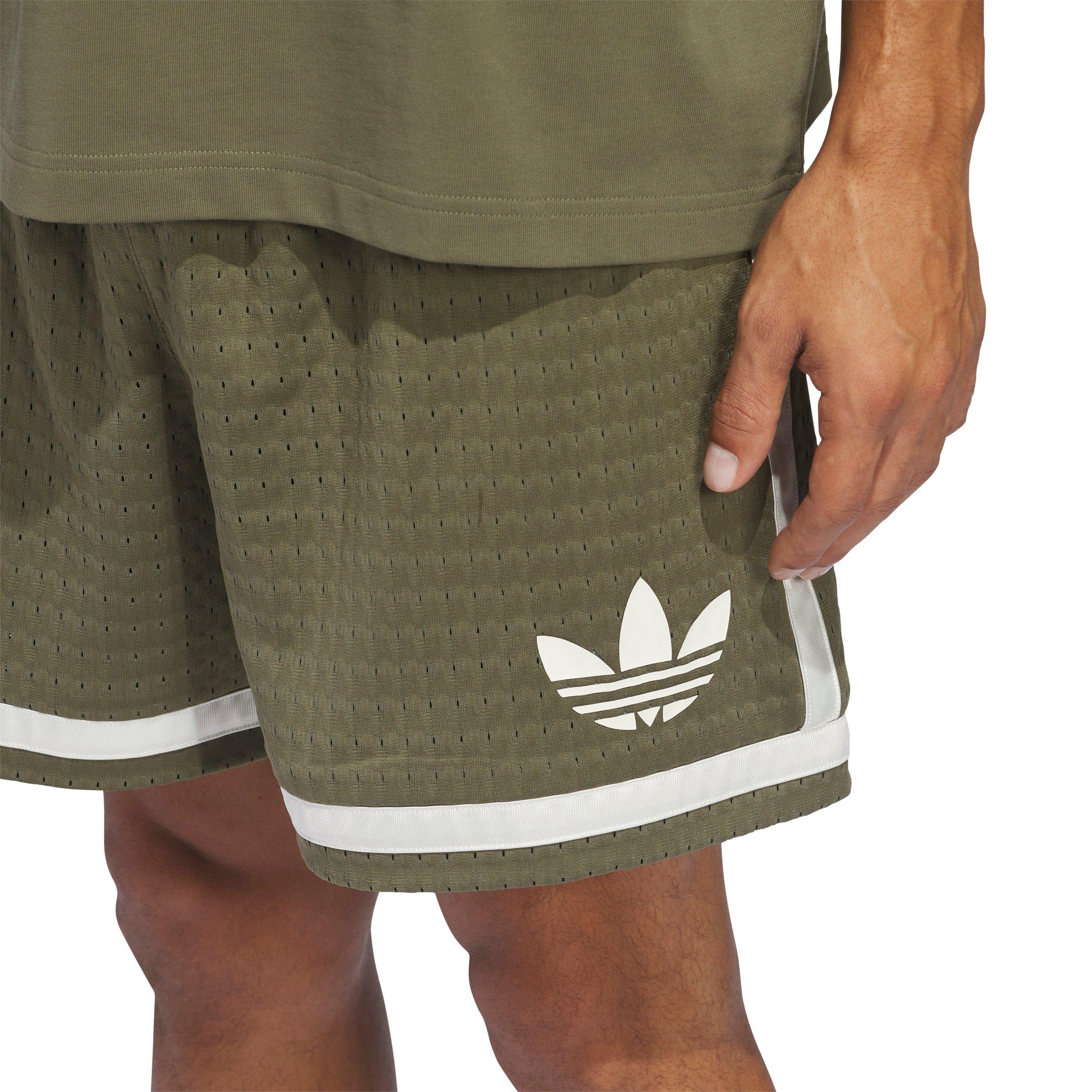 adidas Originals Men's Basketball Shorts - Olive - OLIVE Thumbnail View 3