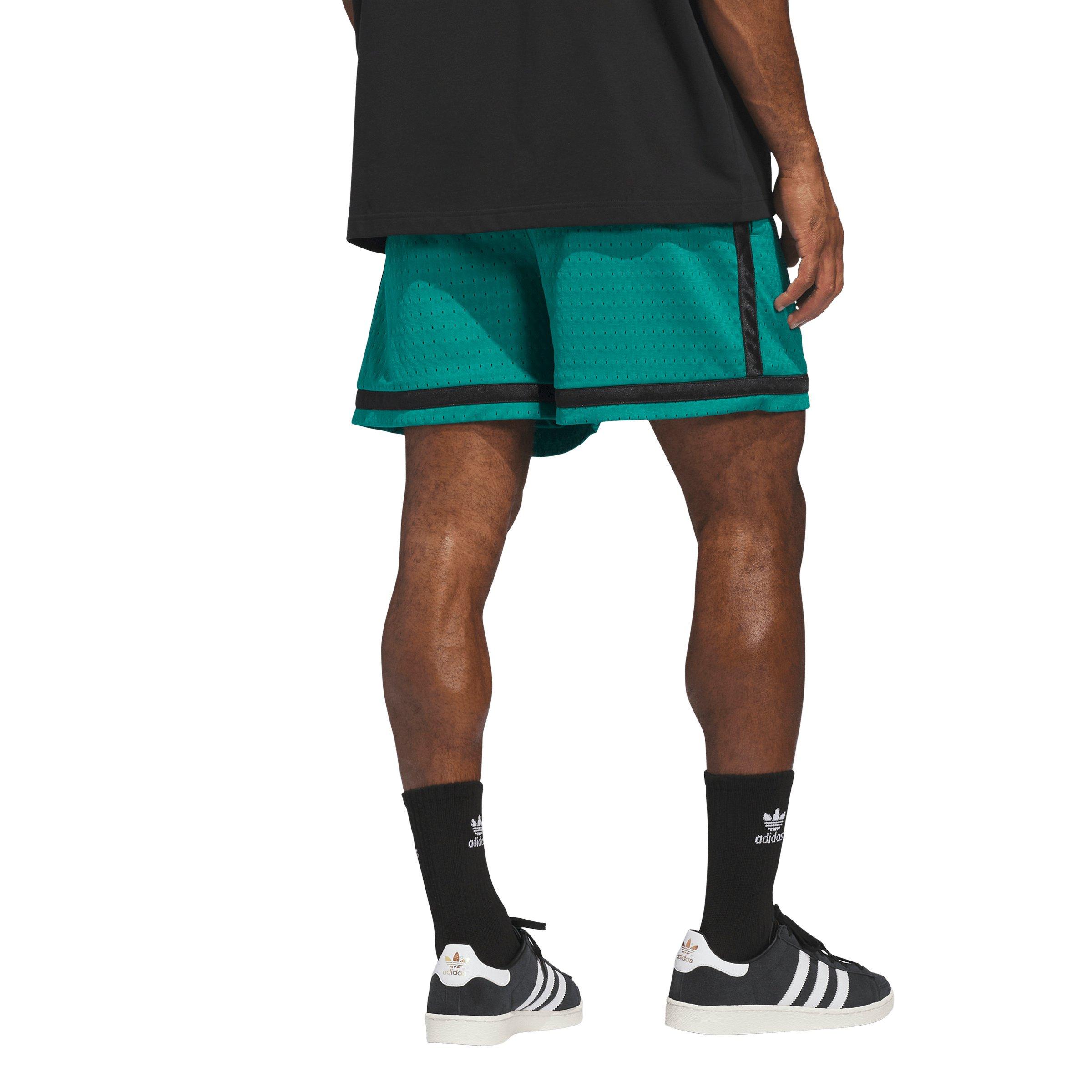 adidas Originals Men's Basketball Shorts - Green/Black - GREEN/BLACK Thumbnail View 2