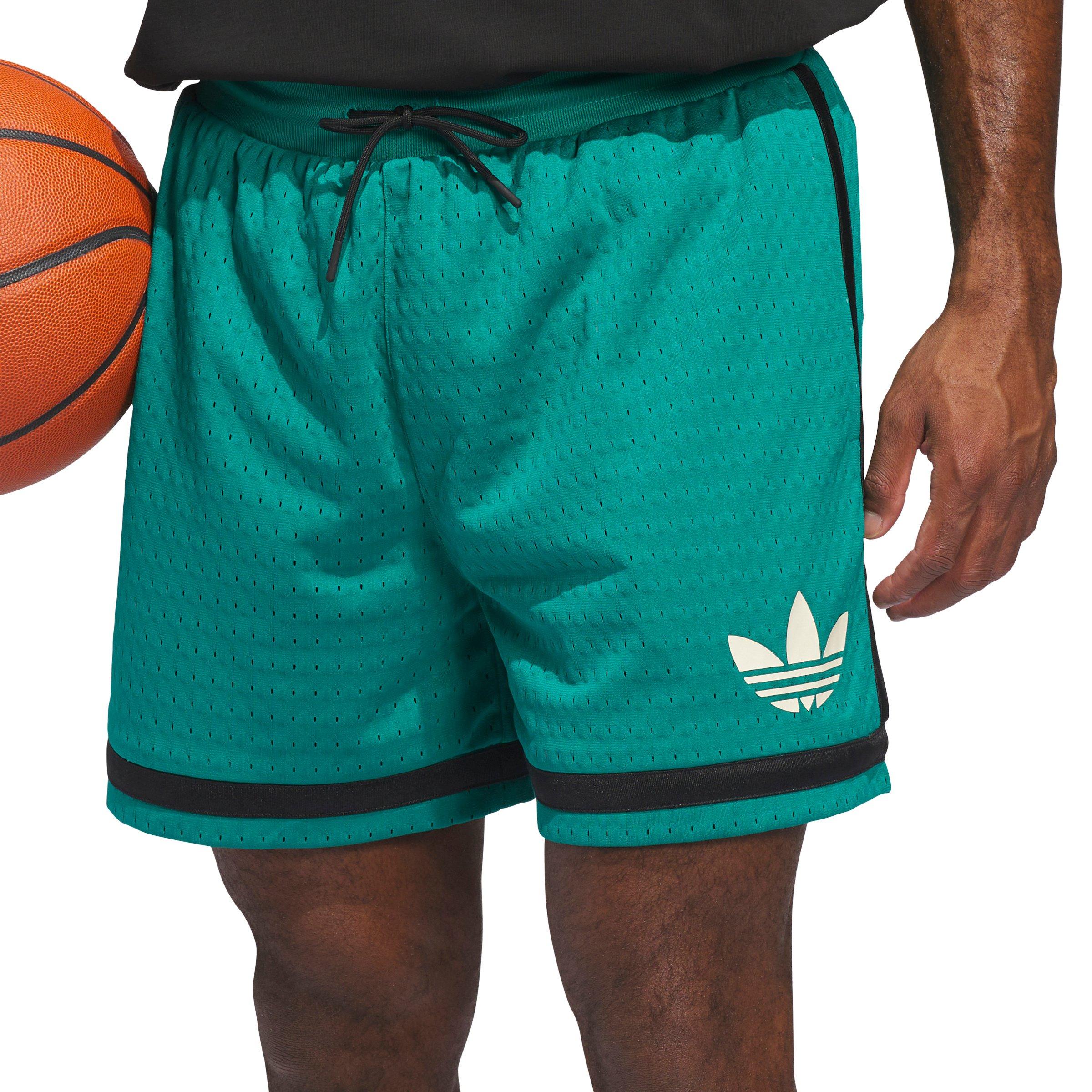 adidas Originals Men's Basketball Shorts - Green/Black - GREEN/BLACK Thumbnail View 3
