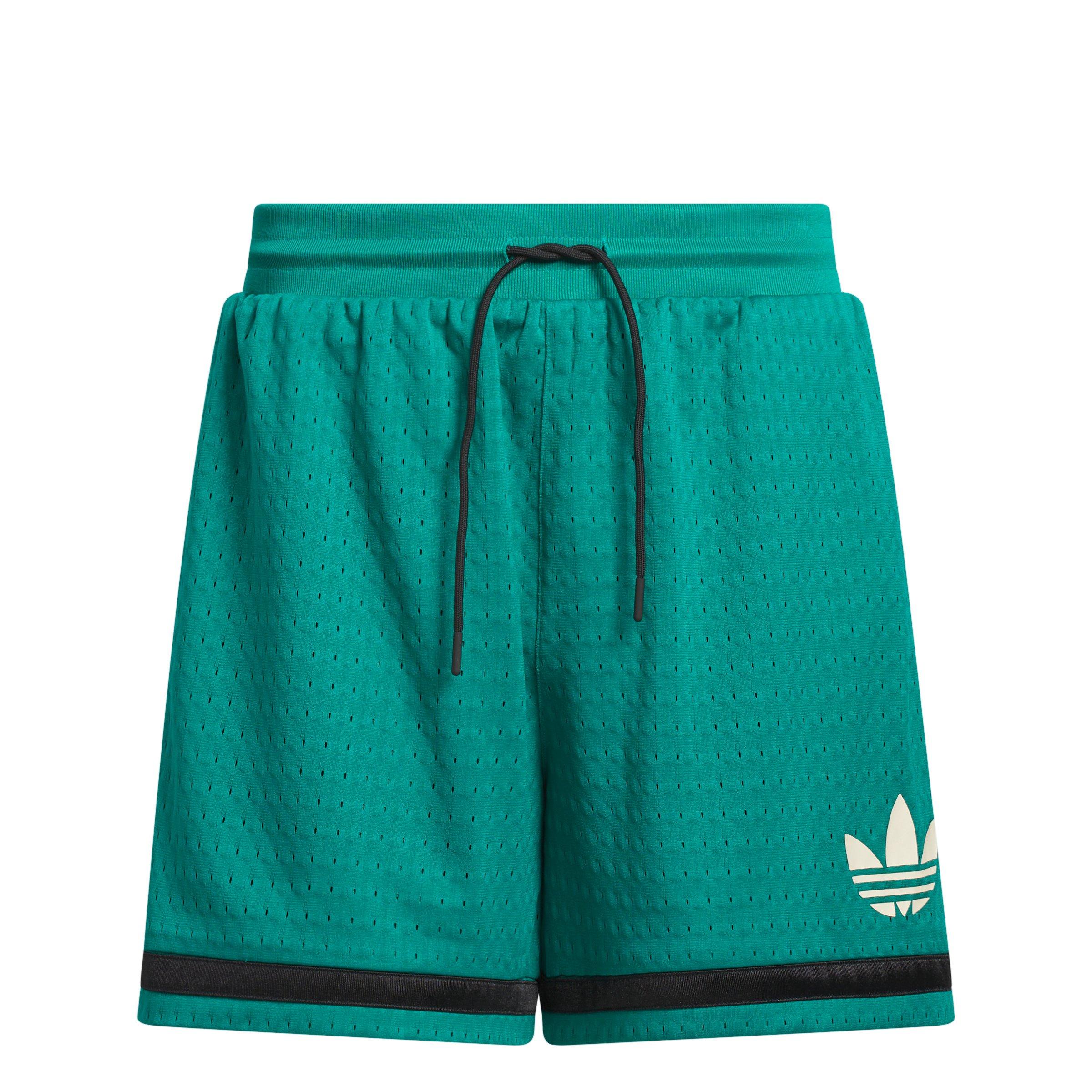adidas Originals Men's Basketball Shorts - Green/Black - GREEN/BLACK Thumbnail View 6