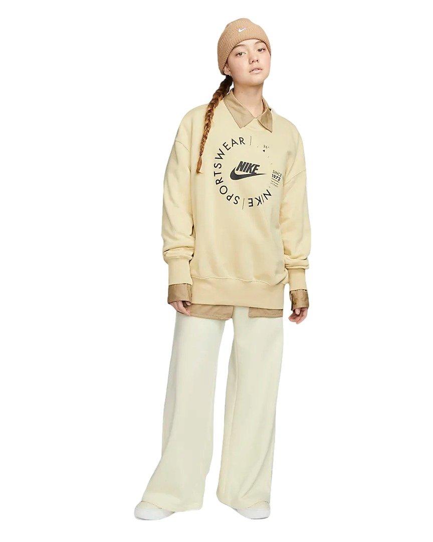 Typisch vrede oosters Nike Women's Sportswear​ Fleece Oversized Printed Sports Utility​ Crew-Neck  Sweatshirt