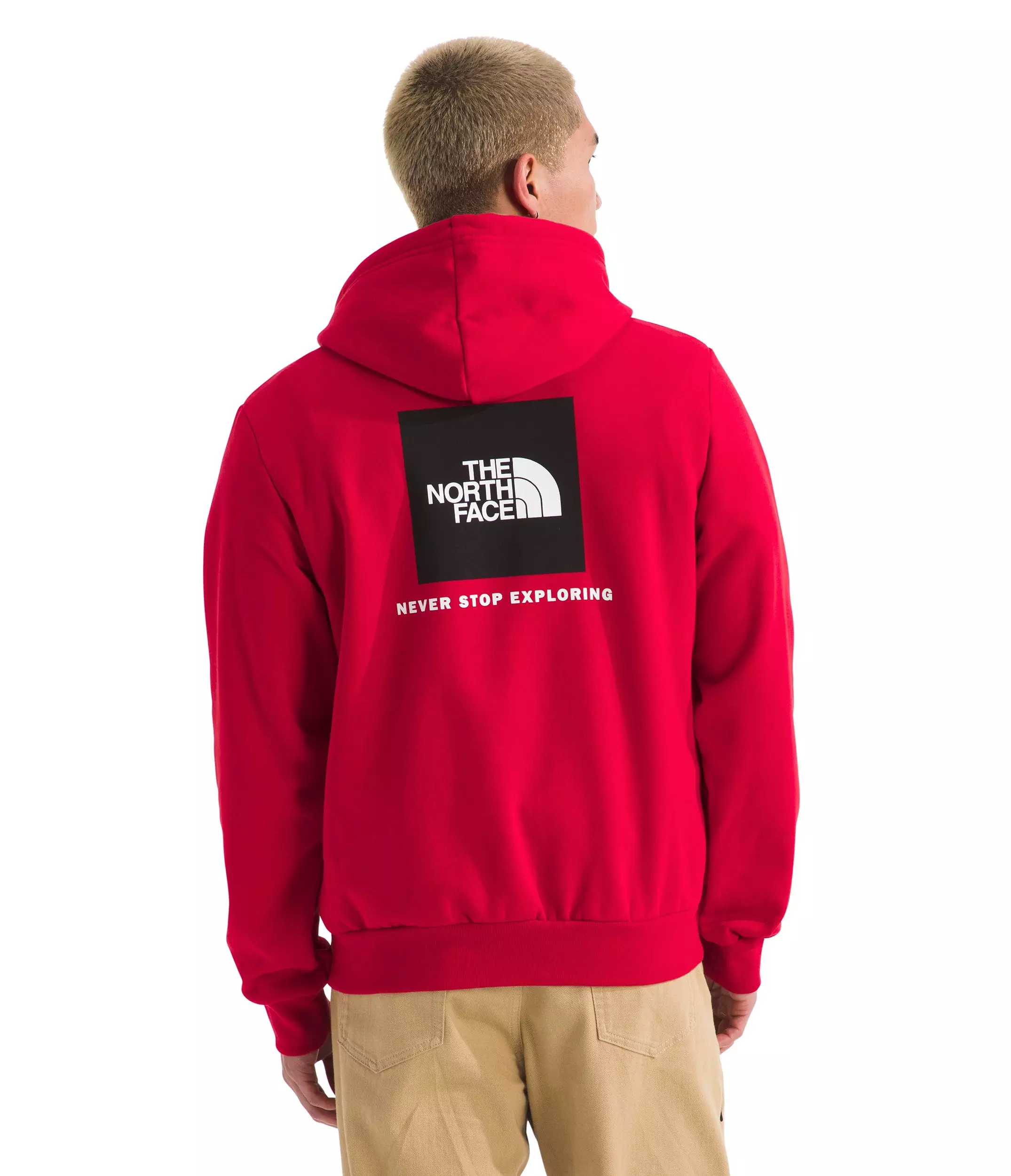 The North Face Men's Evolution Box NSE Hoodie - Red - RED