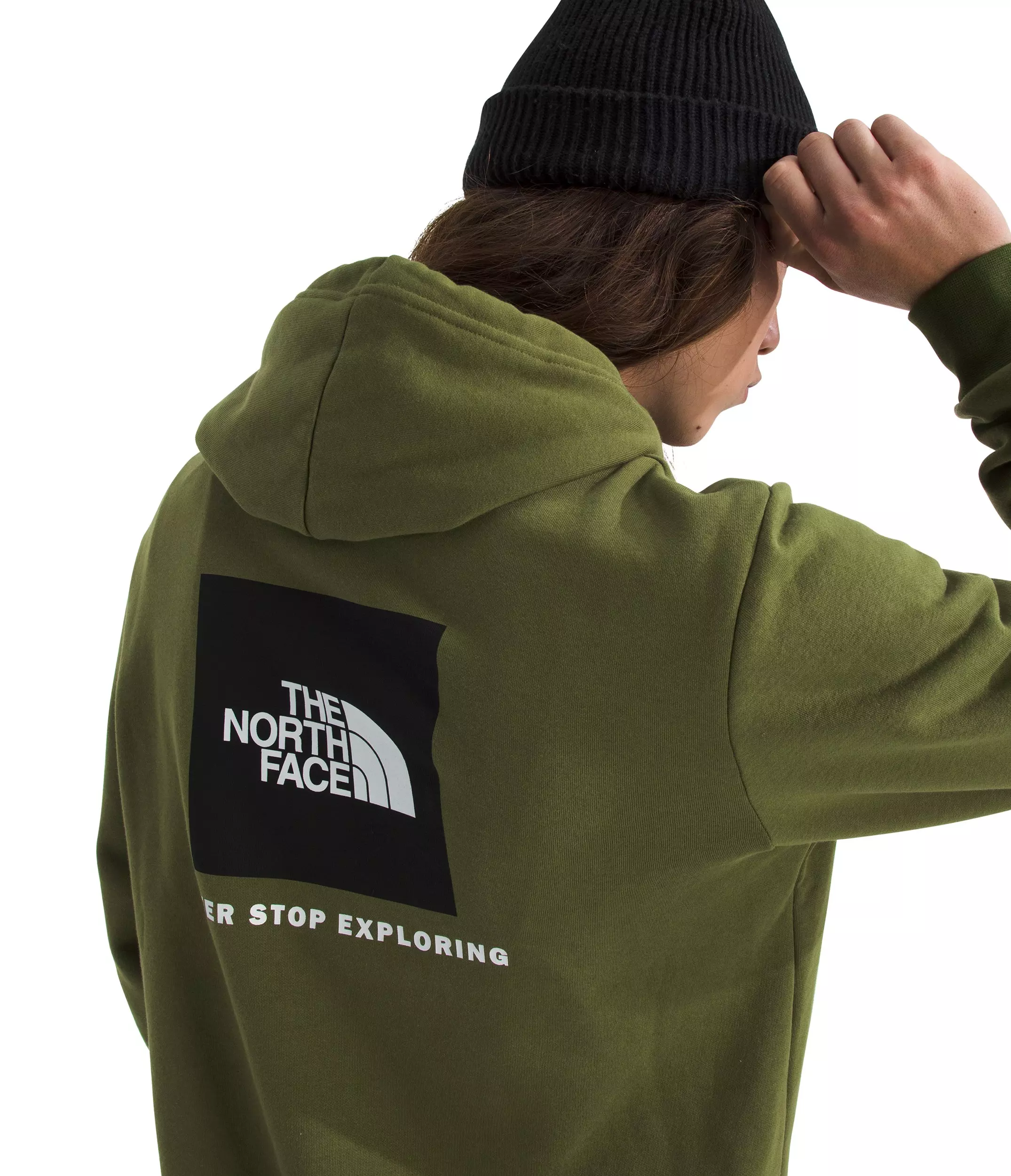 The North Face Men's Evolution Box NSE Hoodie - Green - GREEN