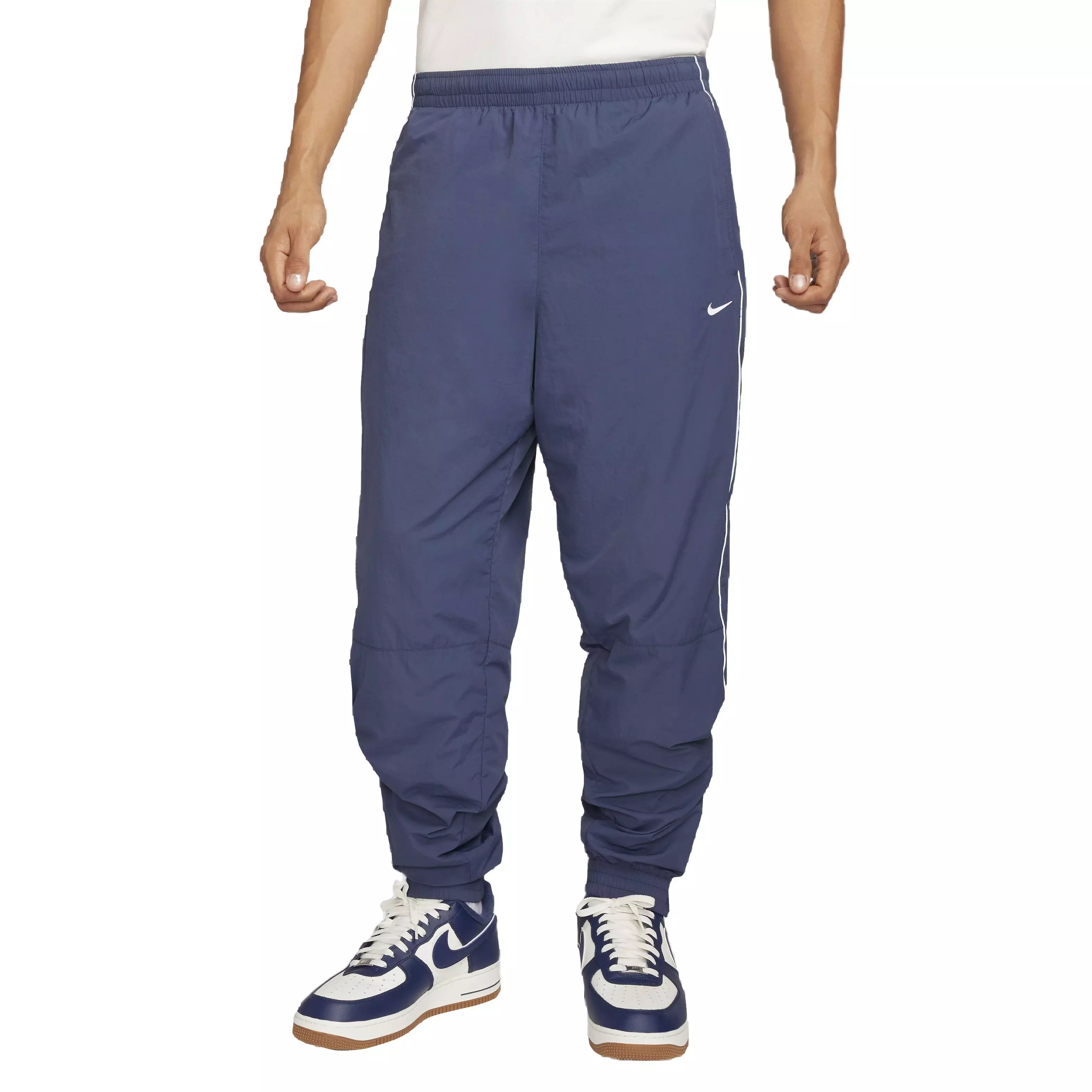Nike Men's Solo Swoosh Track Pants - BLUE